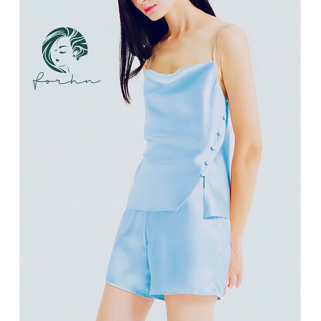 Alva Cowl Neck Camisole Pajama Set