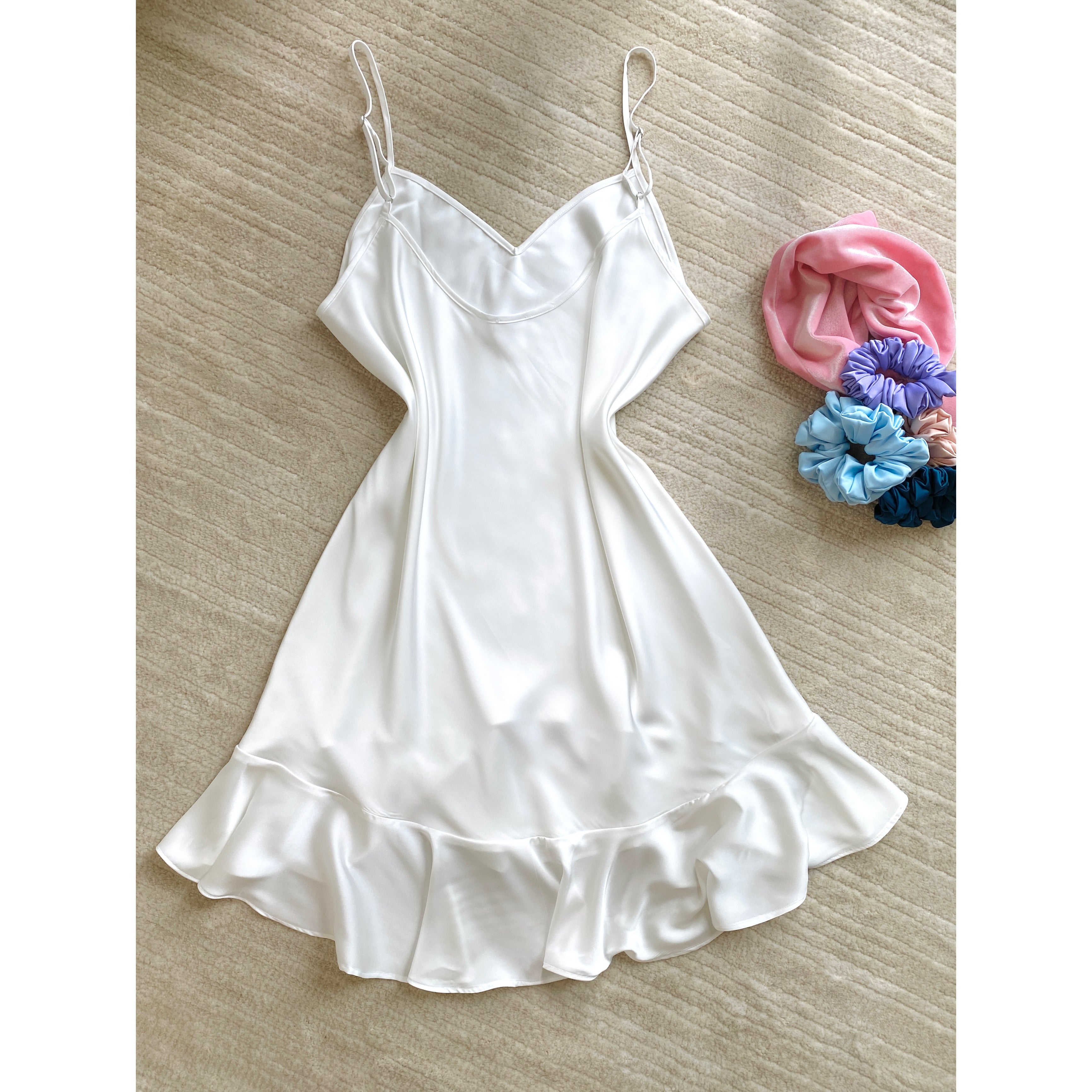 Ami Satin Fishtail Dress, Bridal Nightgown & Elegant Sleepwear