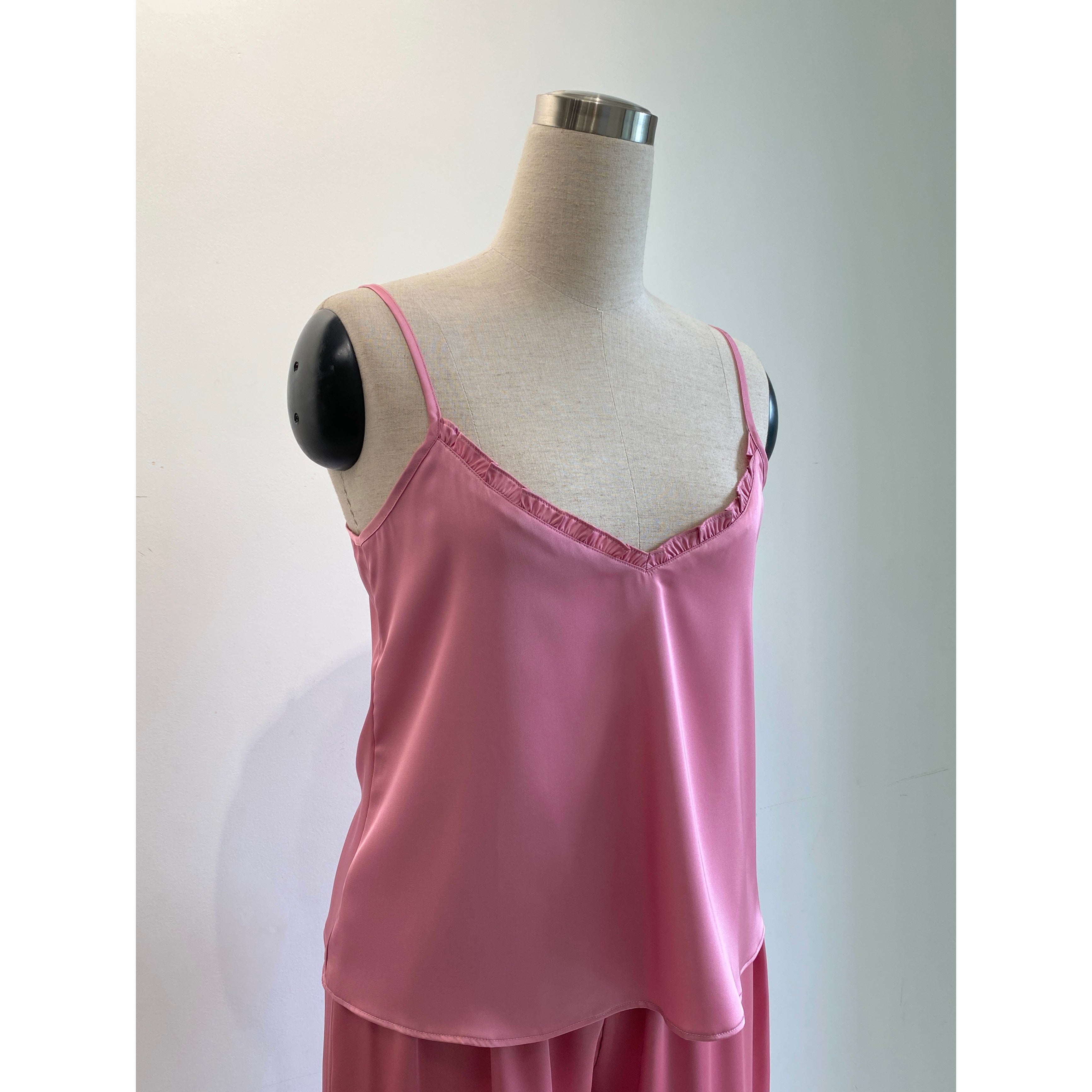 Satin Cami Long Pants Set Women, Bridal Sleepwear, Loungewear Pajama Set MixJulie