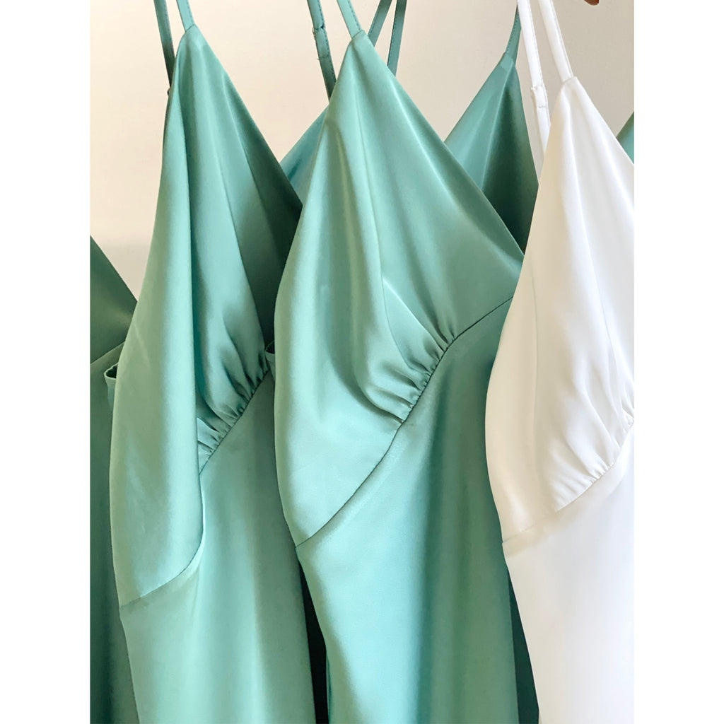 Satin Slip Dress Bridesmaid Nightgown Bridal Party Gifts Kevacup1