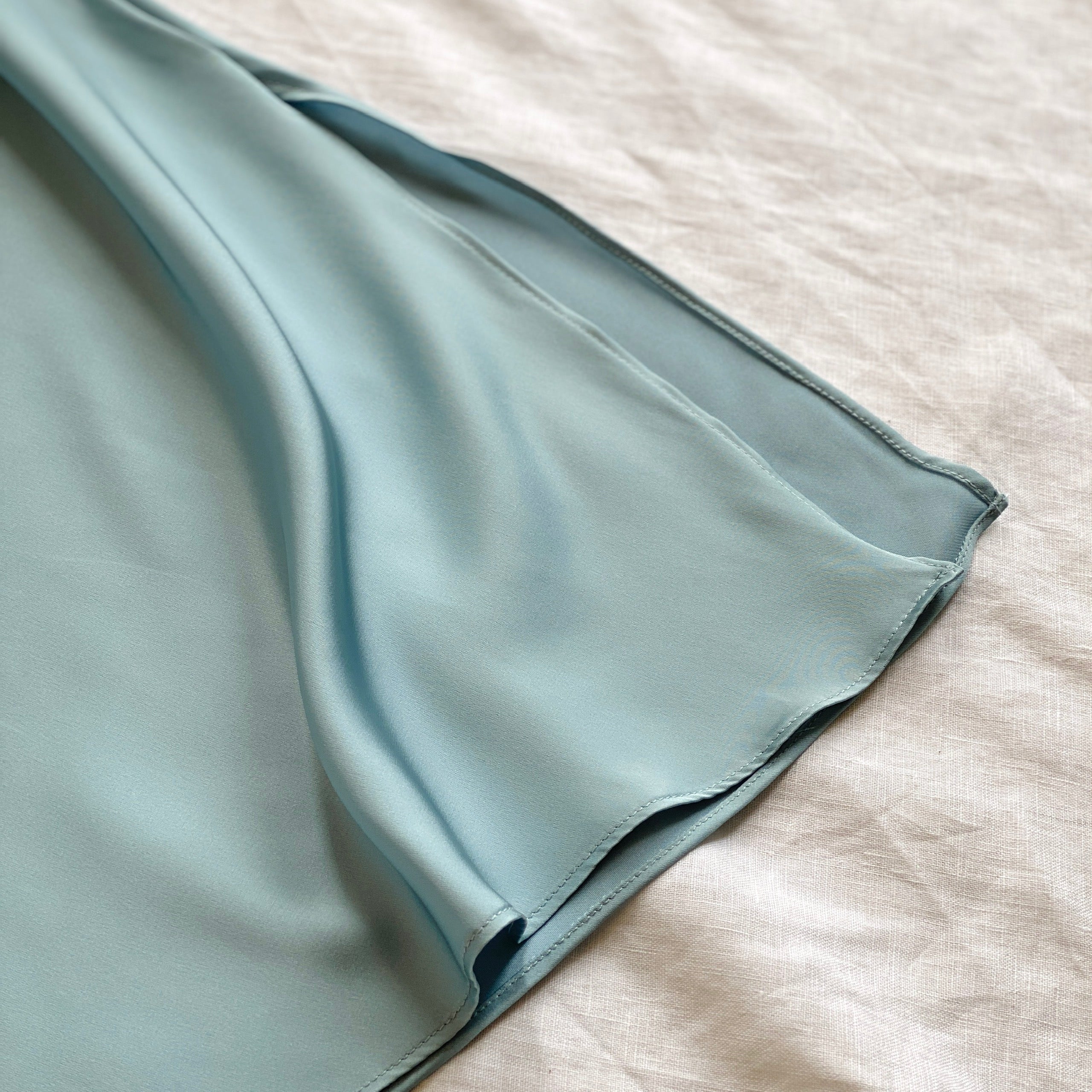 Moonlit Satin Slip Nightgown, Midi Slip Dress for Women