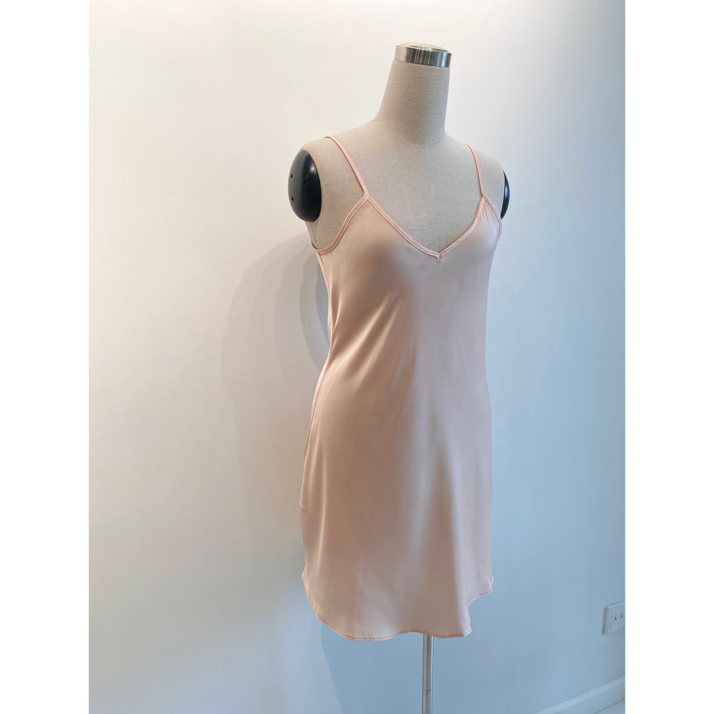 Joie Satin Slip Dress Cami Nightgown Silky Sleepwear