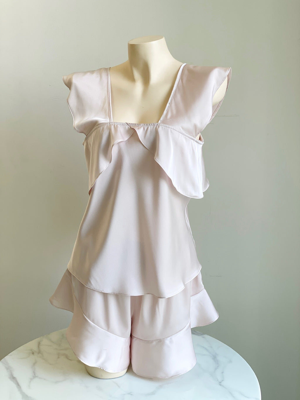 Satin Cami Pajama Set Bridesmaid & Bridal Shower Gift Women's Loungewear KRIS