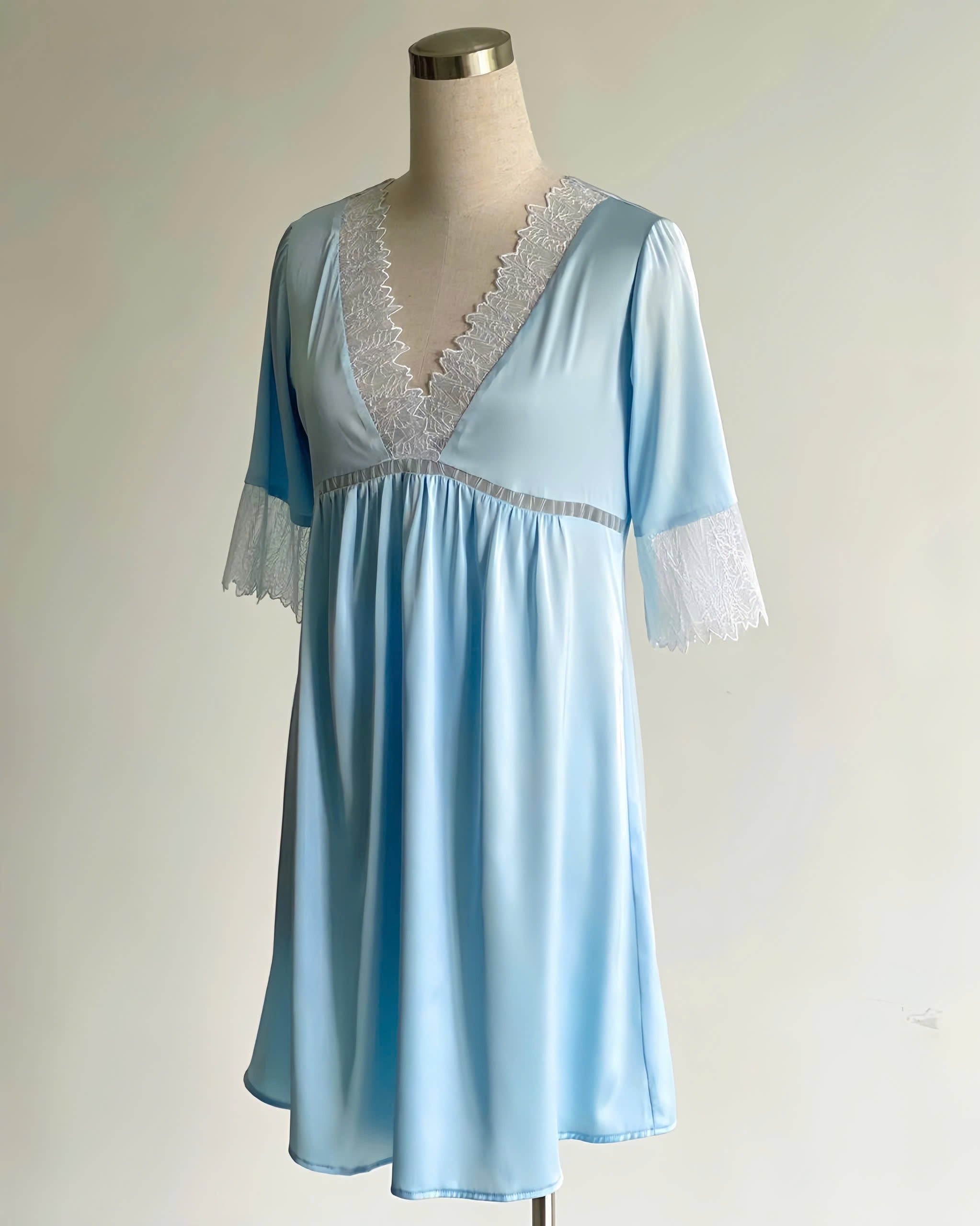 Mila Satin Lace Slip Dress, Women’s Slip Dress, Romantic Nightdress