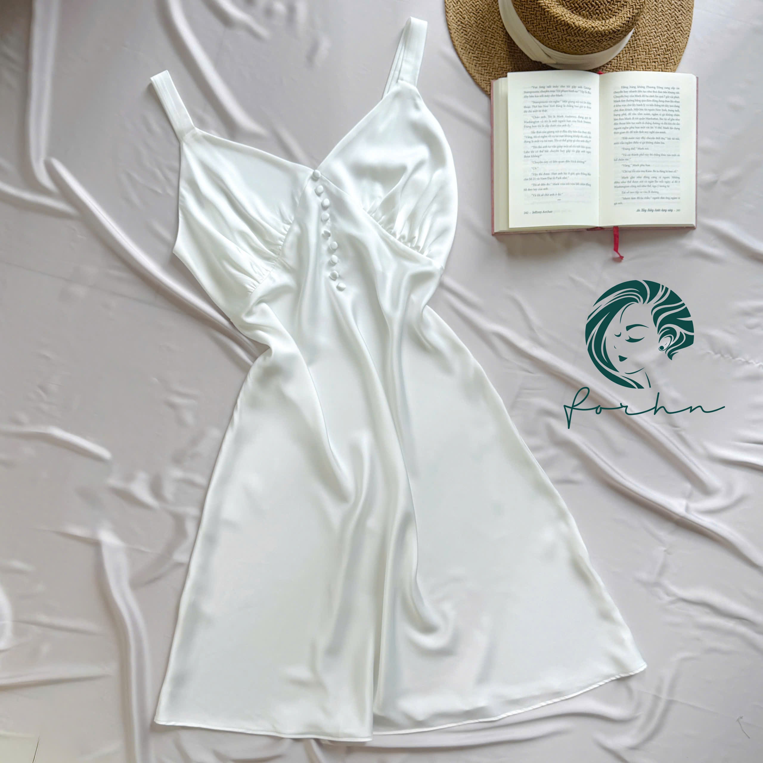 Satin Midi Slip Dress, Bias Cut Nightgown, Neutral Pink Slip Dress, Muse Dress