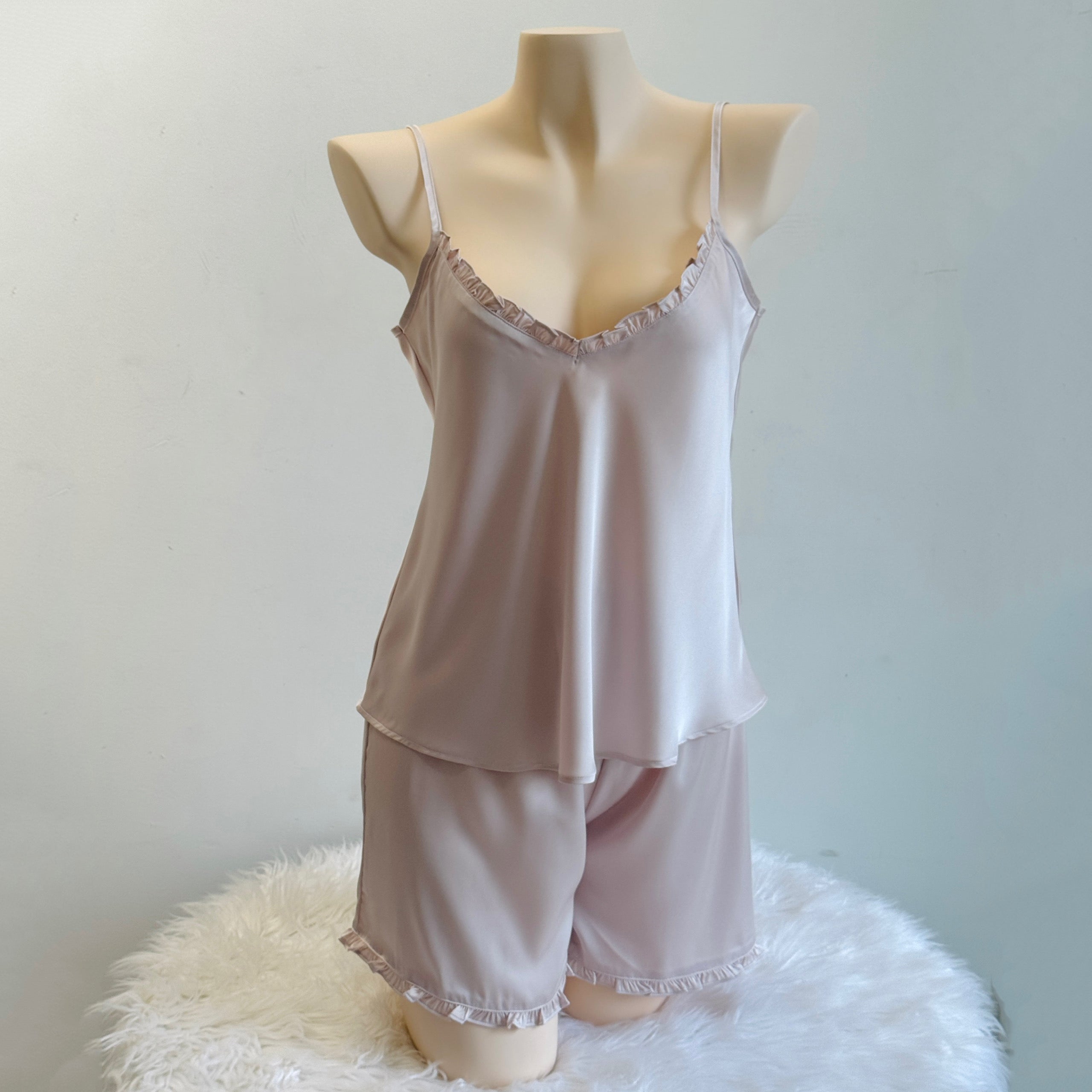 Satin Cami and Shorts: Bridal Party Pajamas, Bride & Bachelorette Gift JULIE