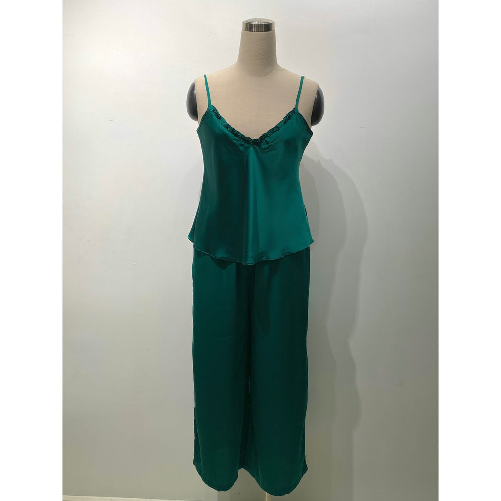 Satin Cami Long Pants Set Women, Bridal Sleepwear, Loungewear Pajama Set MixJulie