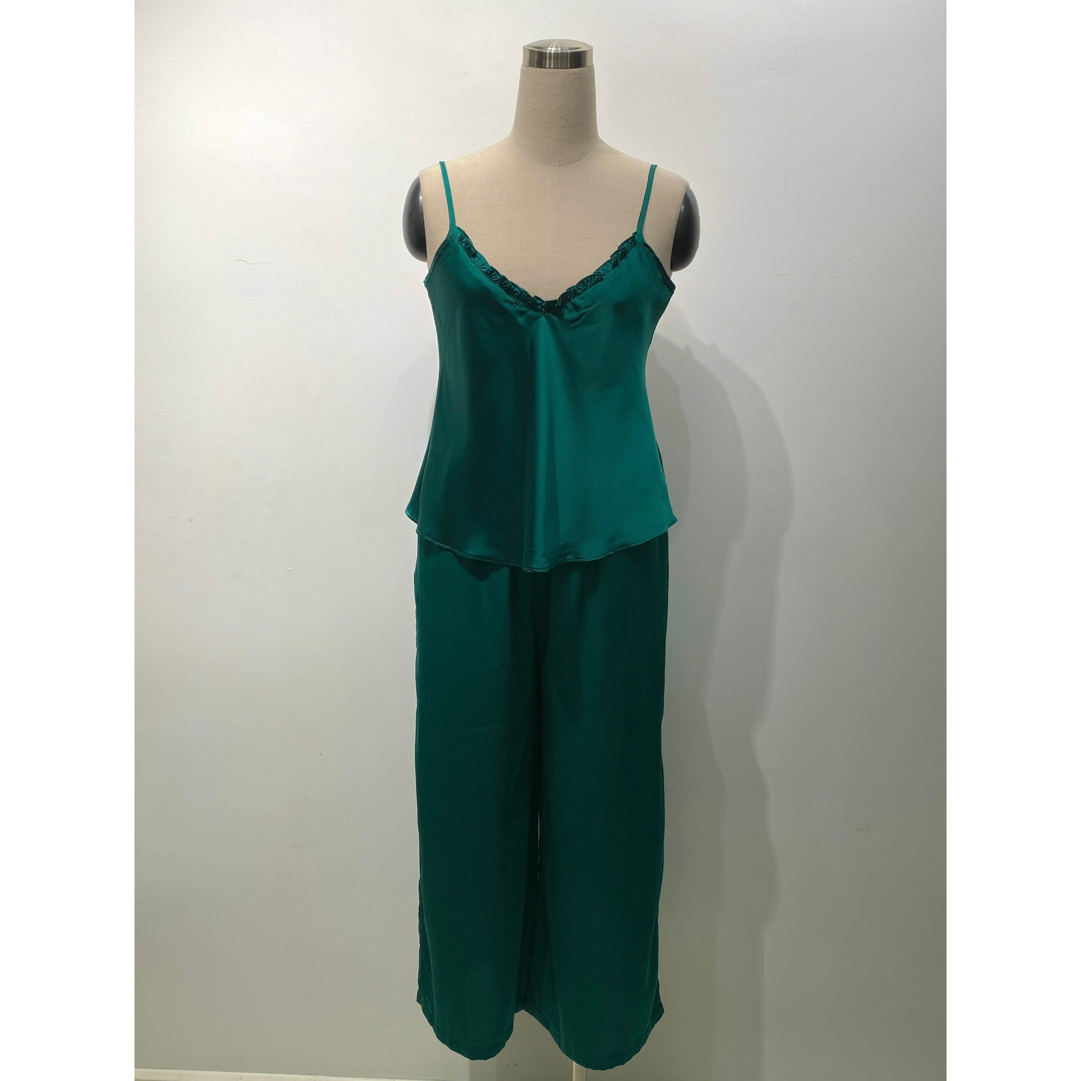 Satin Cami Long Pants Set Women, Bridal Sleepwear, Loungewear Pajama Set MixJulie