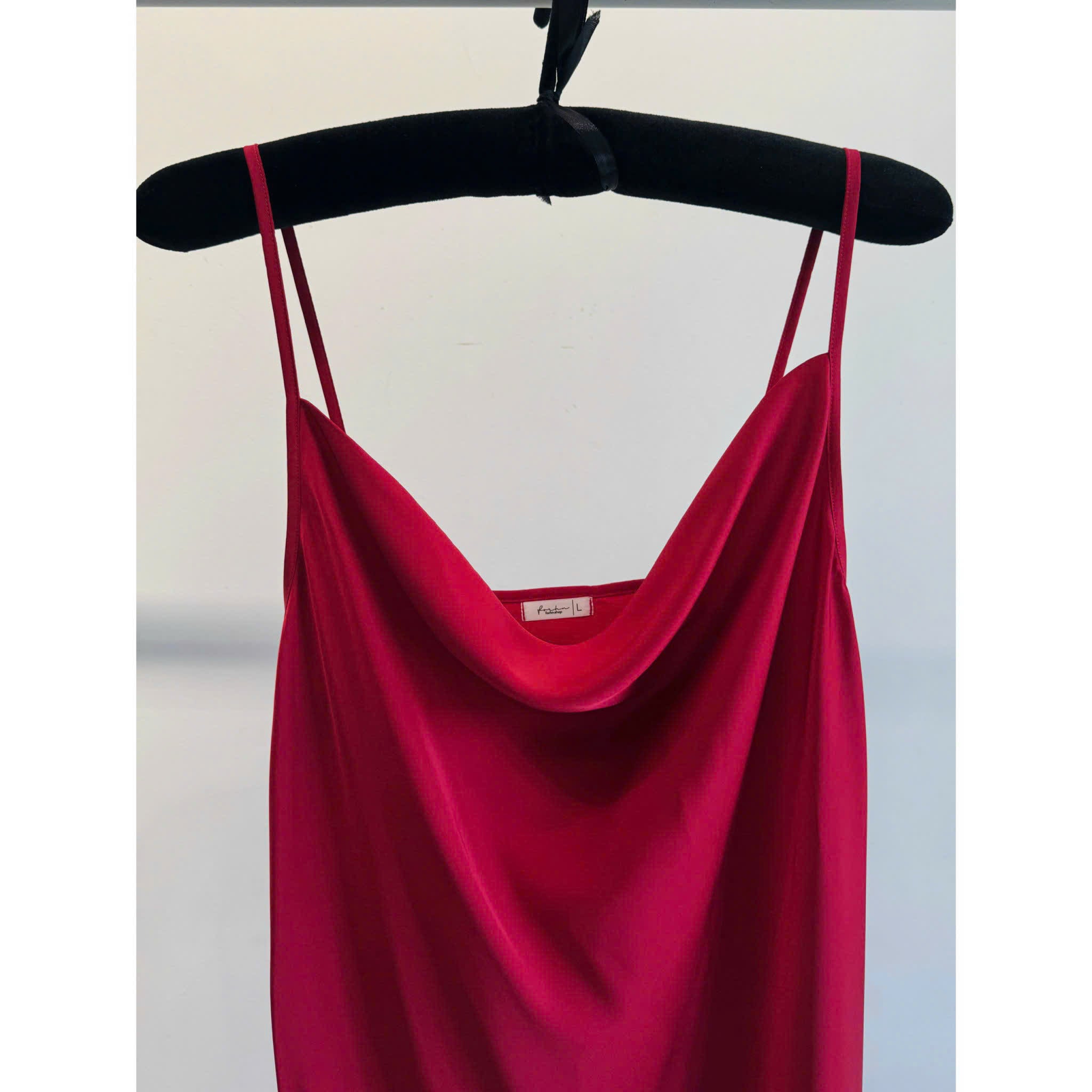 DRDO2 Cowl Neck Silky Dress, Bridesmaid Dress