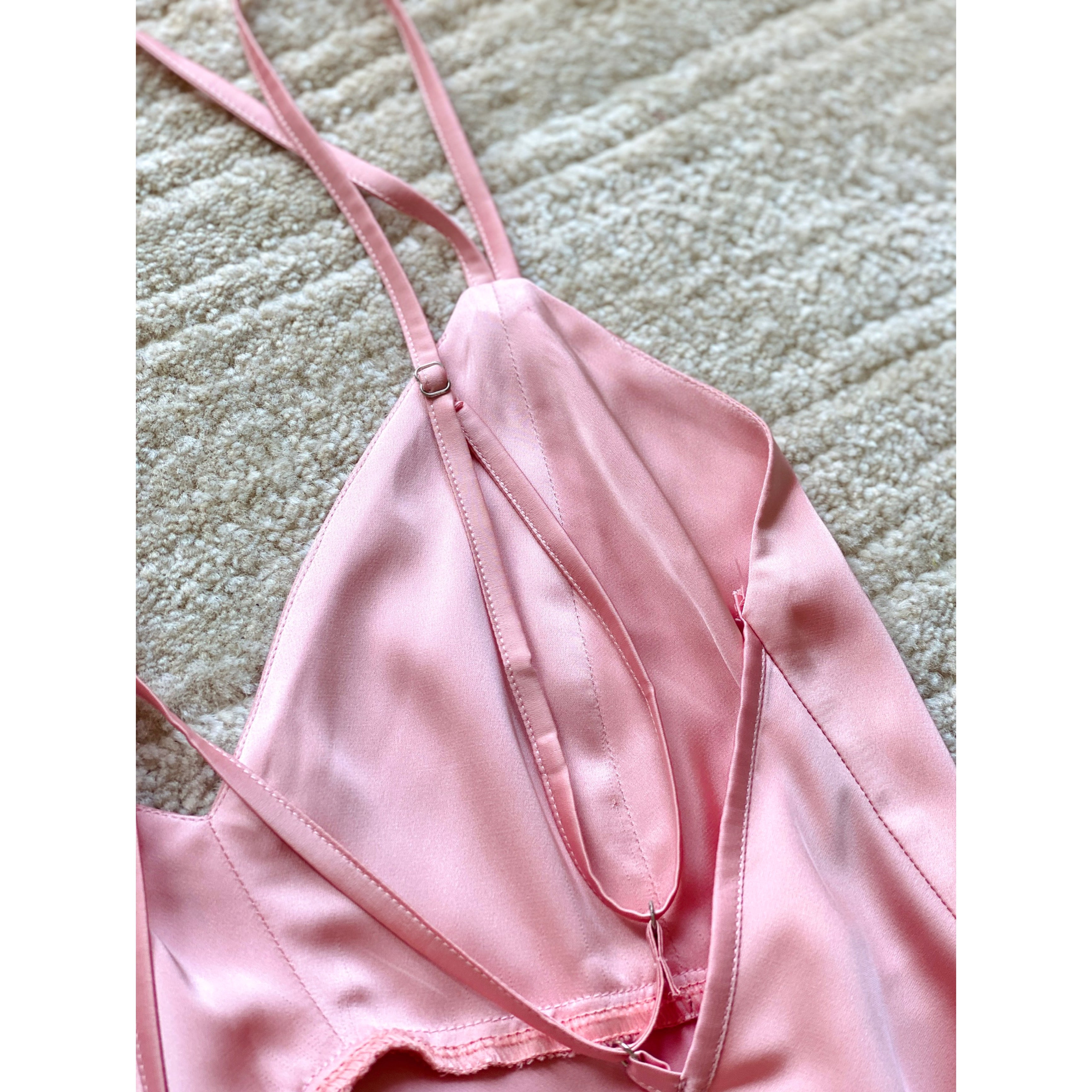 Satin Backless Slip Dress Sexy Sleepwear & Nightwear For Women Kevacup2