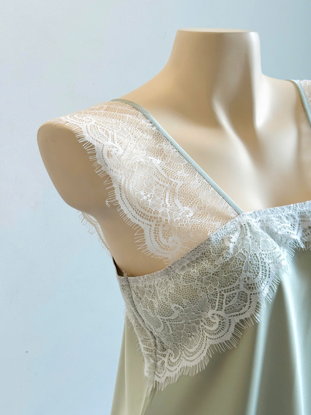 Satin Lace Cami And Shorts Set Cute Loungewear Pajama KRISTAL