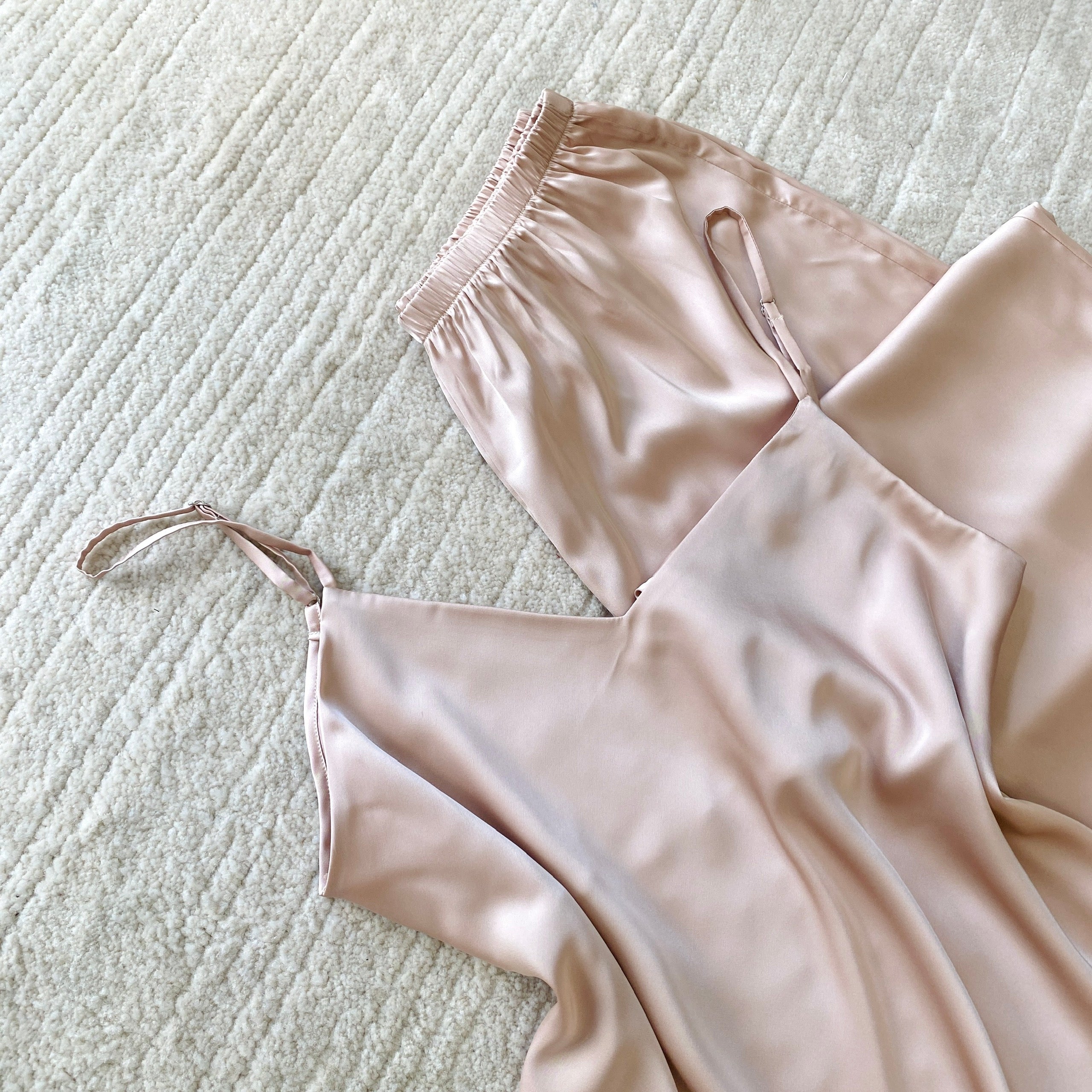 Satin Cami And Pants Pajama Set , Pajama Loungewear, Bridal Sleepwear