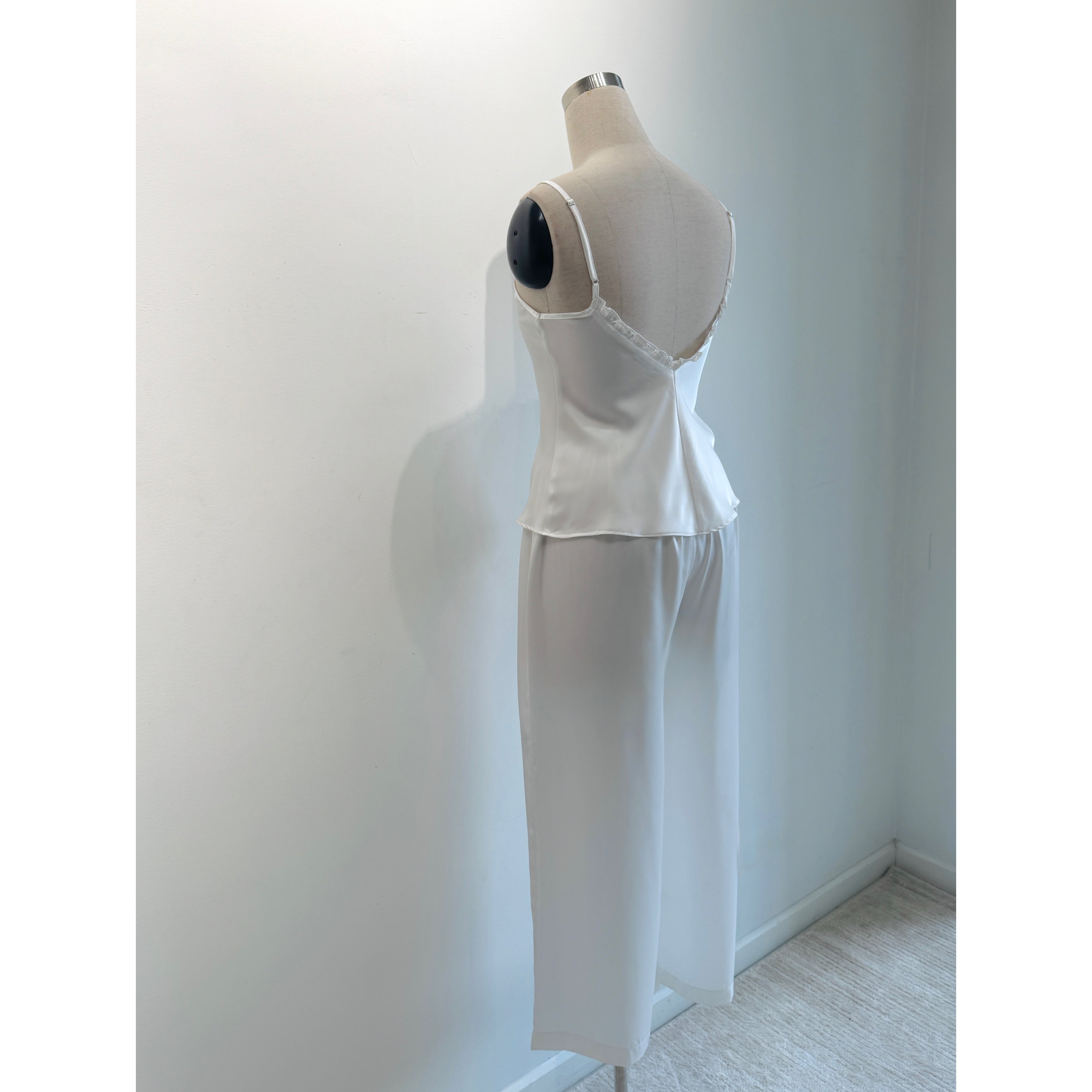 Satin Cami Long Pants Set Women, Bridal Sleepwear, Loungewear Pajama Set MixJulie