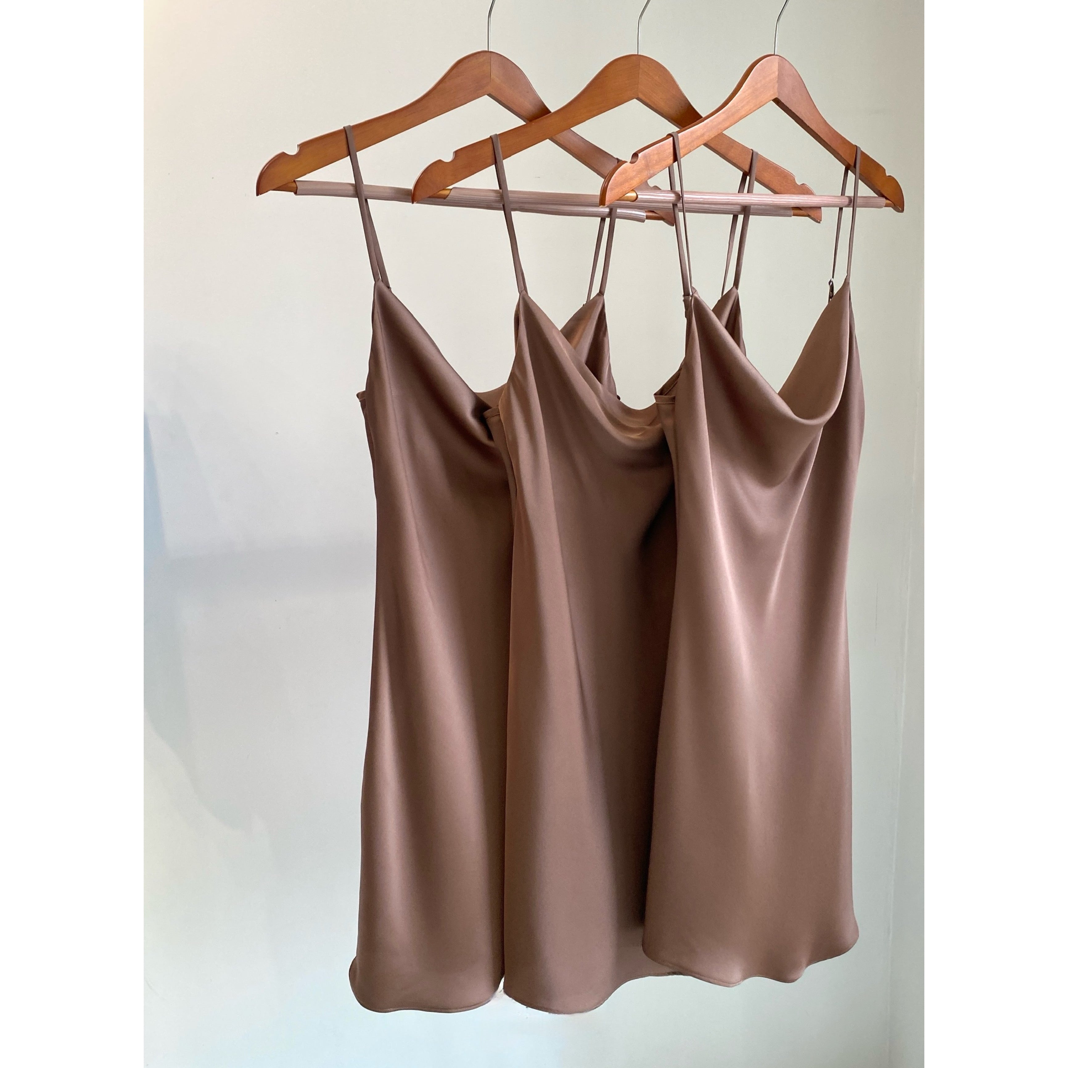 Cowl Neck Slip Dress Silky Sleepwear Cami Nightgown for Women | Mini Mirabel