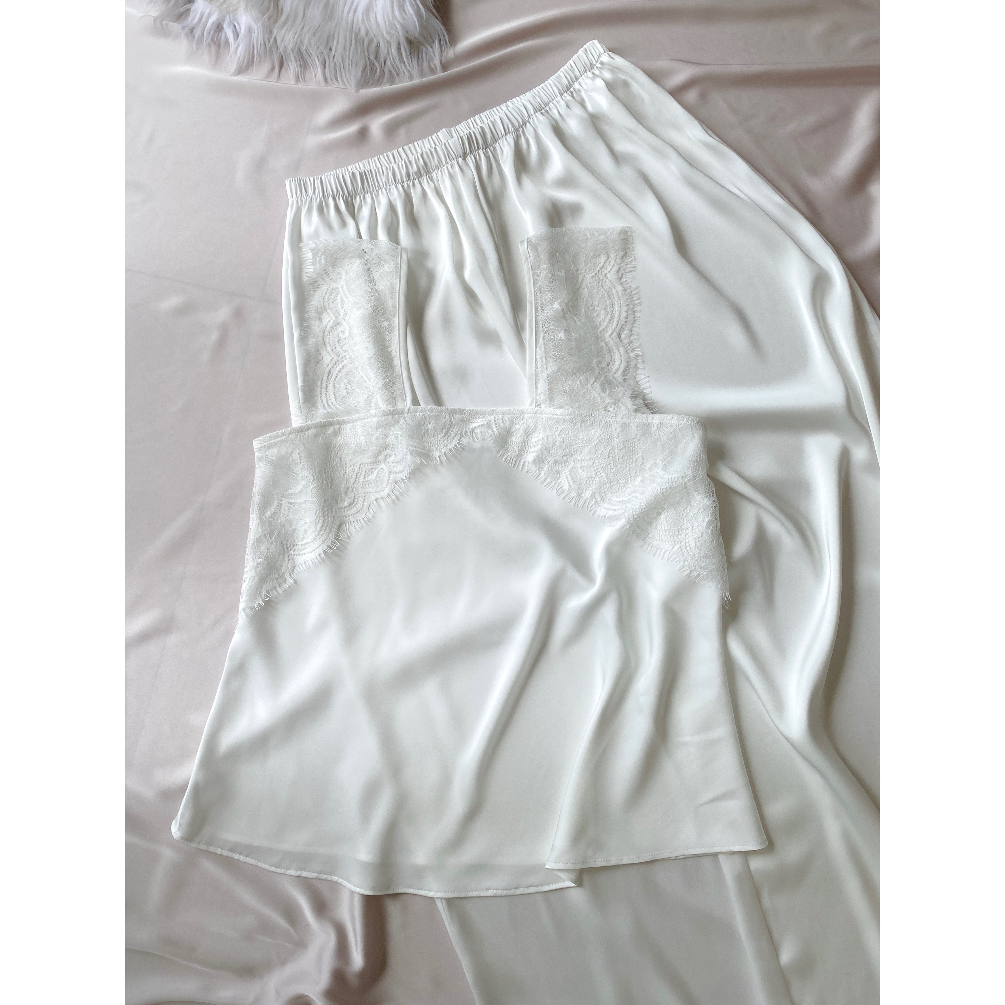 Kristal Long Pants Satin Camisole, Cute Women's Loungewear Pajama Set