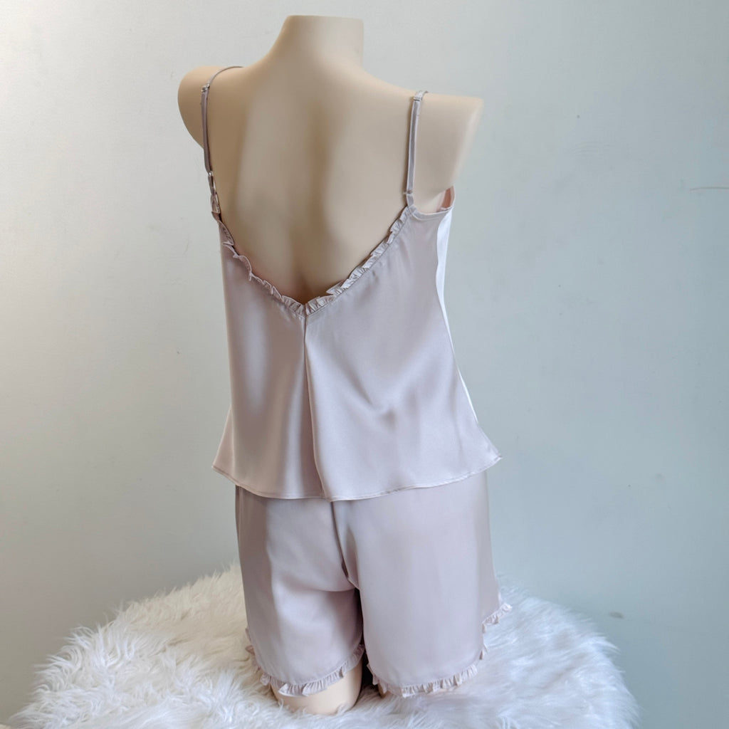 Satin Cami and Shorts: Bridal Party Pajamas, Bride & Bachelorette Gift JULIE