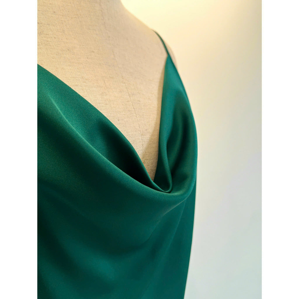 DRDO2 Cowl Neck Silky Dress, Bridesmaid Dress