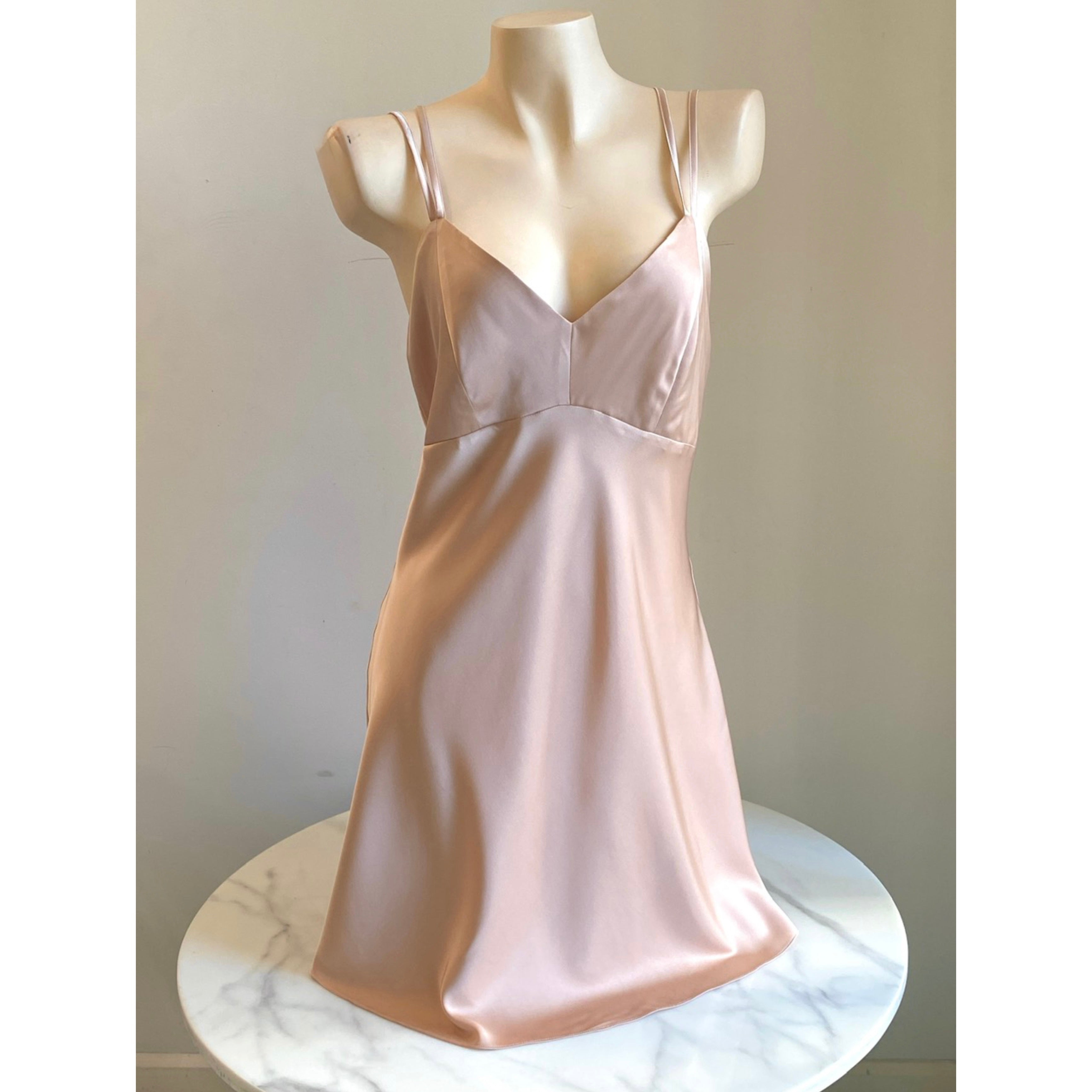 Silky Satin Backless Slip Dress – Open Back Cami Nightgown | CUP2
