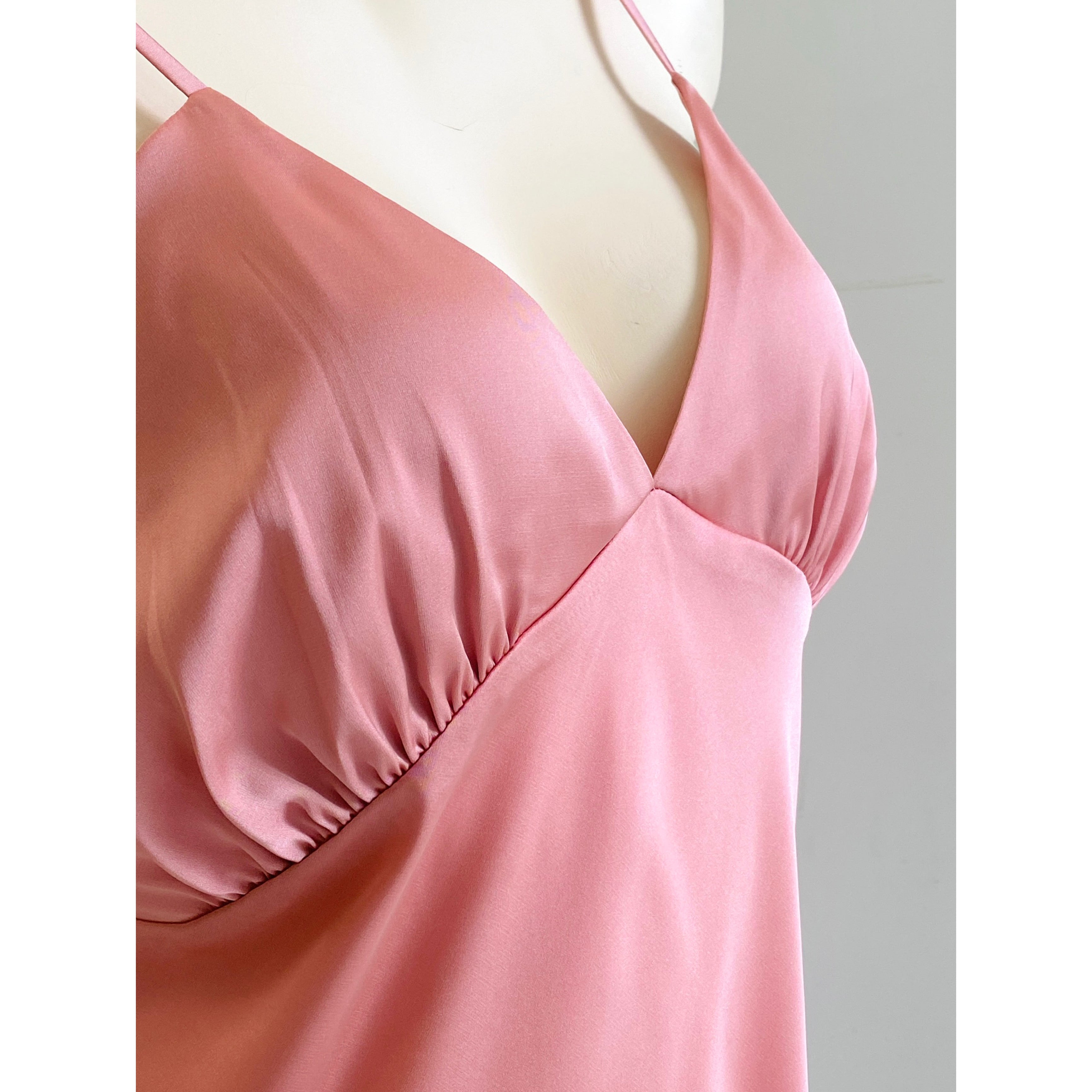 Satin Slip Dress Women's Sleepwear Bridesmaid Nightgown Kevacup1
