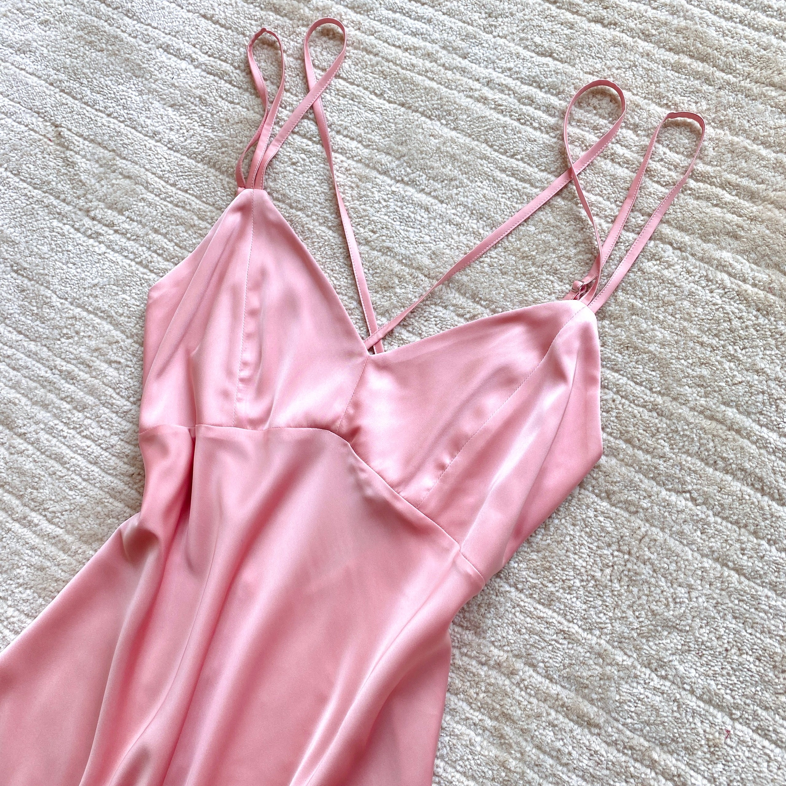 Satin Backless Slip Dress Sexy Sleepwear & Nightwear For Women Kevacup2