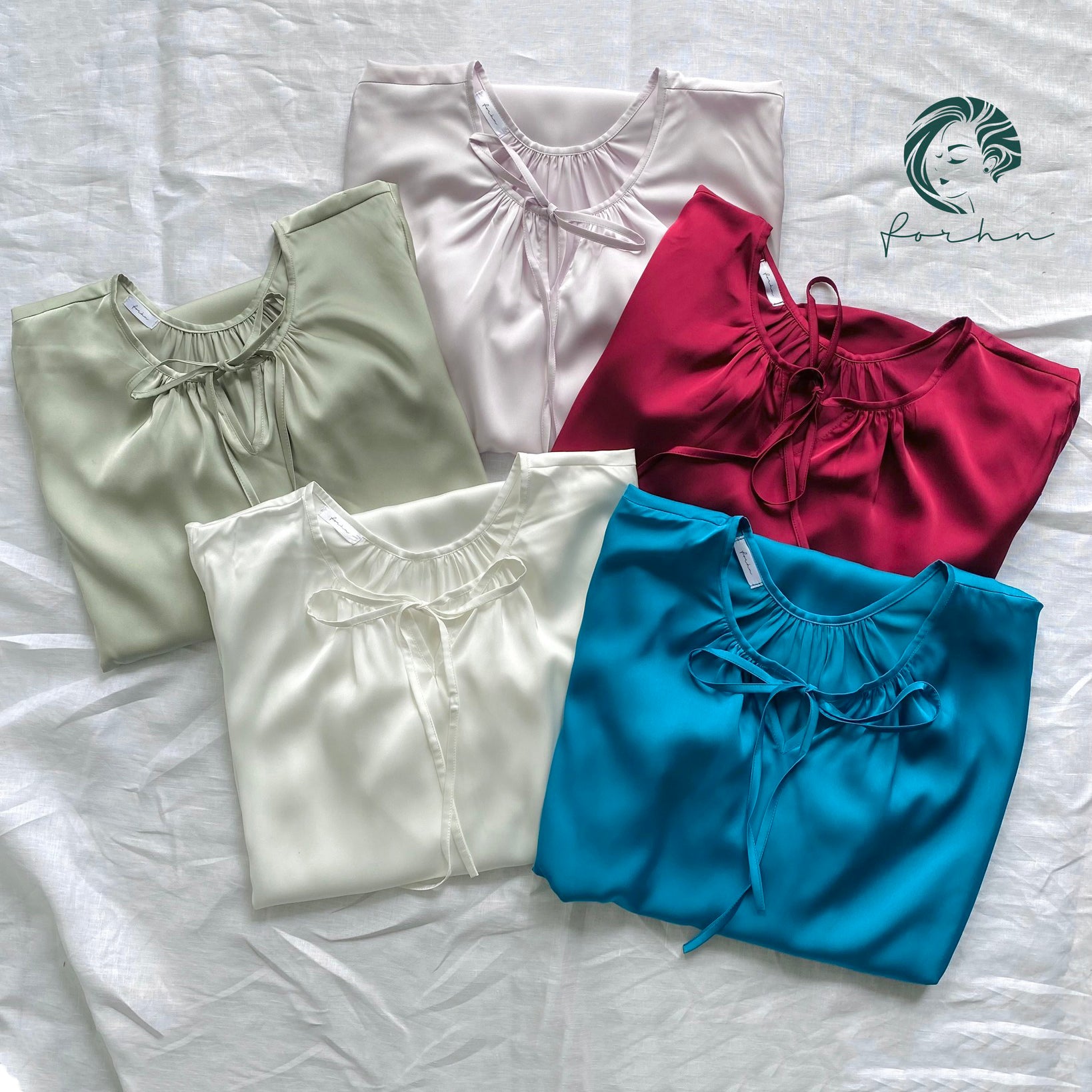 Moonla Ruffle Sleeve Nightgown, Romantic Satin Dress, Feminine Sleep Dress