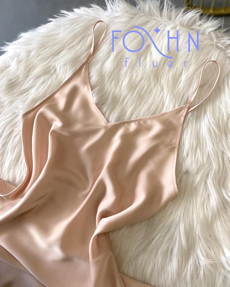 Joie Satin Slip Dress Cami Nightgown Silky Sleepwear
