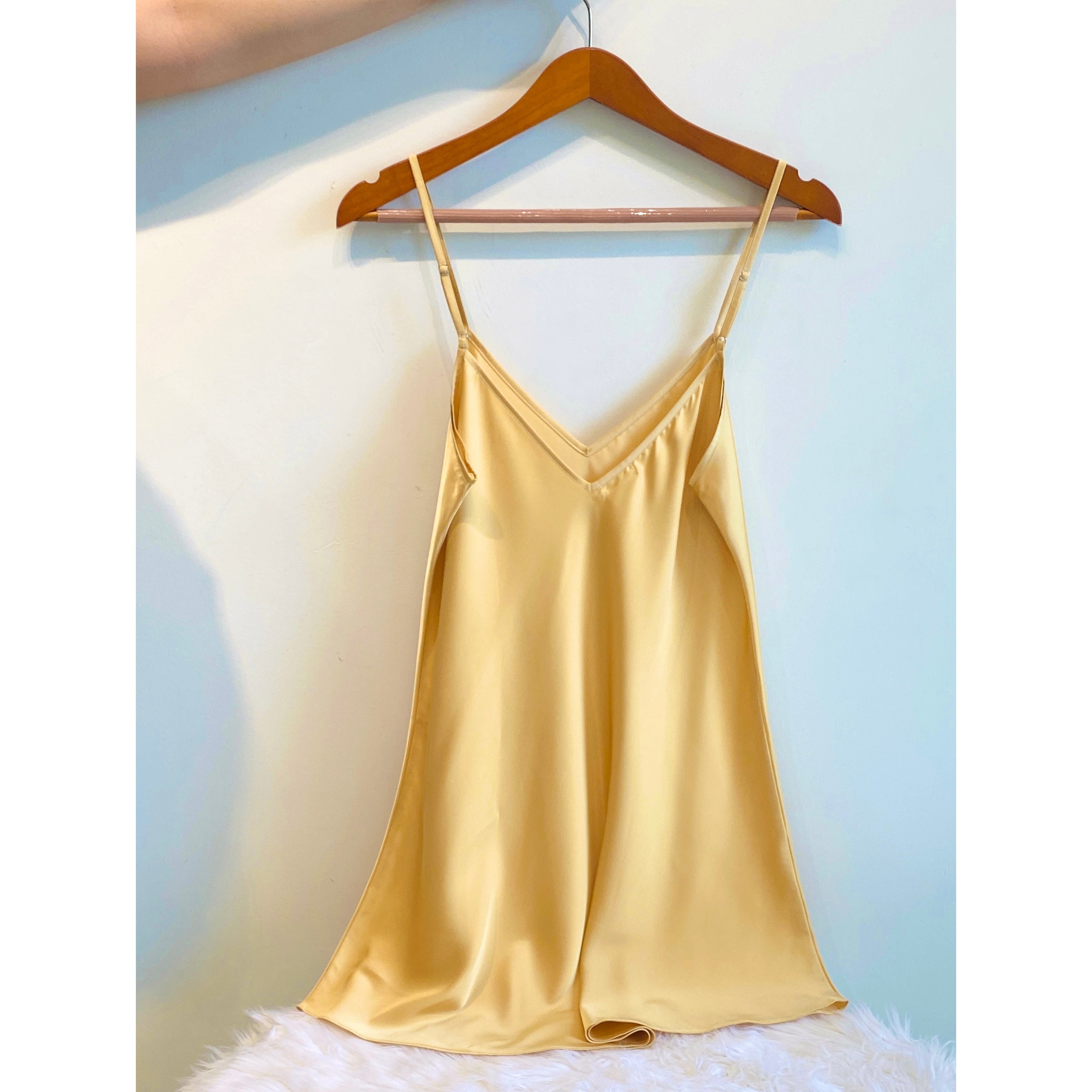 Joie Satin Slip Dress Bridesmaid Nightgown Under Slip or Petticoat