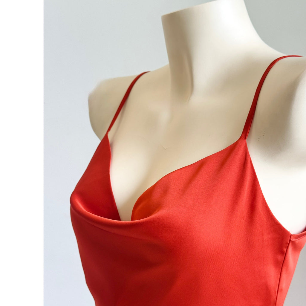 Cowl Neck Slip Dress Silky Sleepwear Cami Nightgown for Women | Mini Mirabel