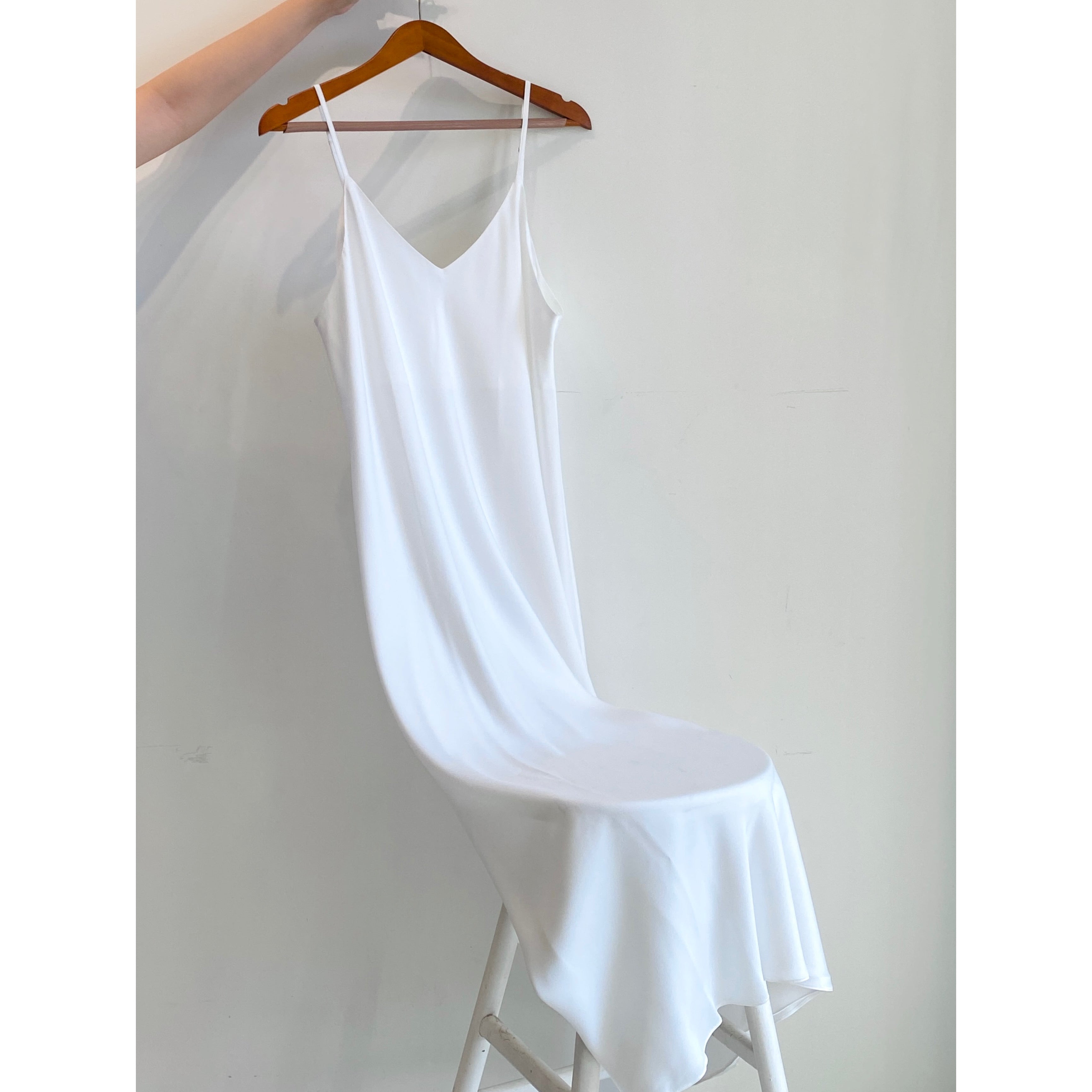 Melanie Silky Satin Maxi Slip Dress, Women Summer Cami Dress, Bridesmaid Outfit
