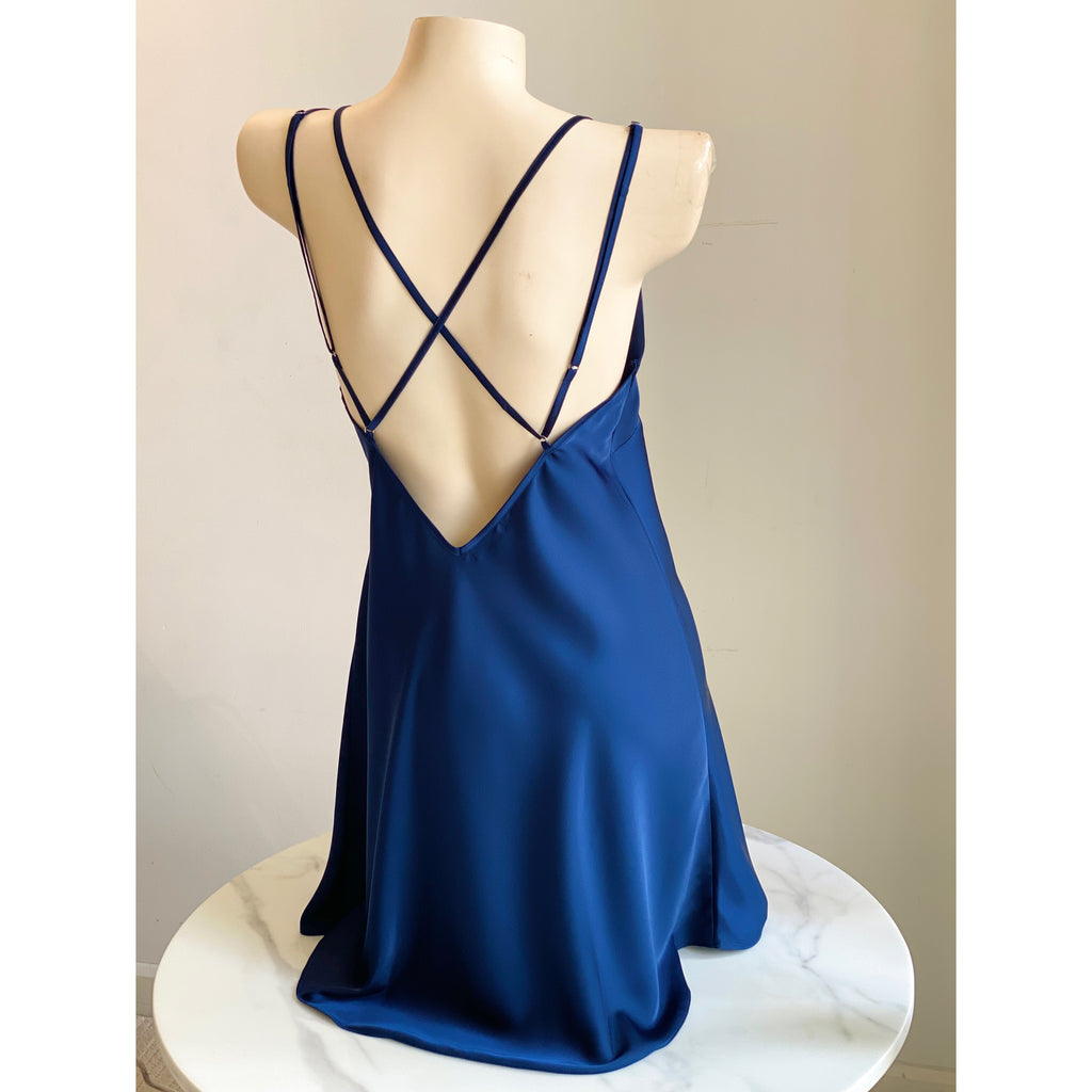 Satin Backless Slip Dress Sexy Sleepwear & Nightwear For Women Kevacup2
