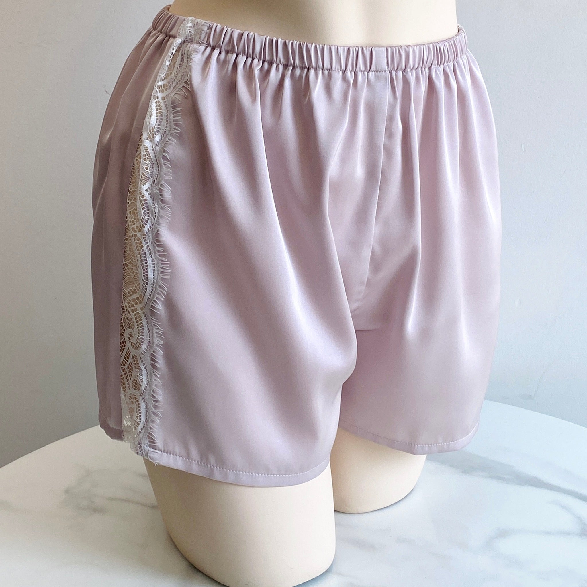 Eira Lace Satin Pajama Set | Cami and Shorts Sleepwear | Silky Sleep set | Bridal Shower Gift
