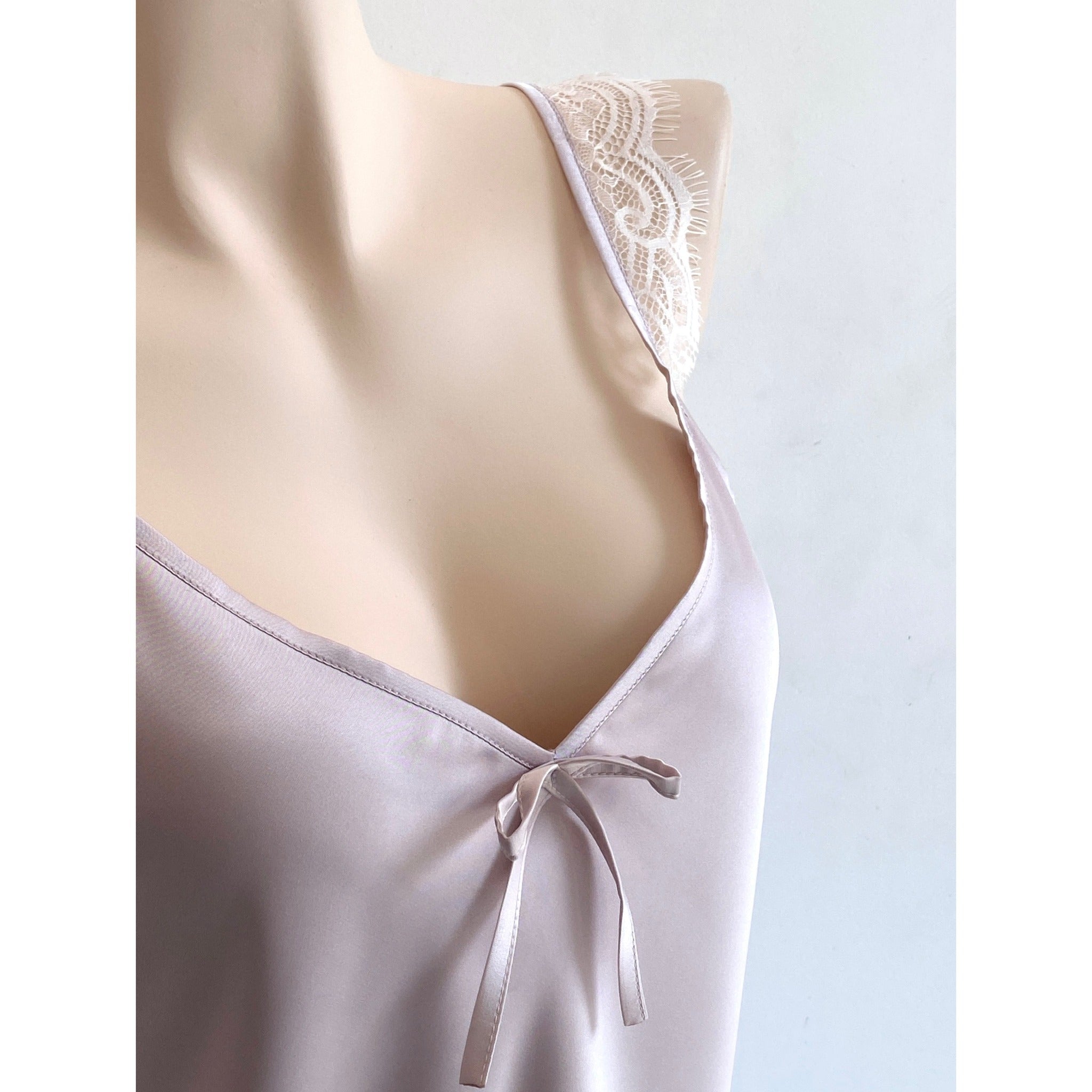 Eira Lace Satin Pajama Set | Cami and Shorts Sleepwear | Silky Sleep set | Bridal Shower Gift