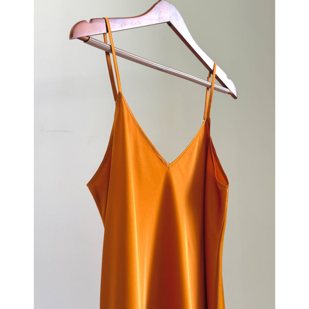 Joie Satin Slip Dress Cami Nightgown Silky Sleepwear