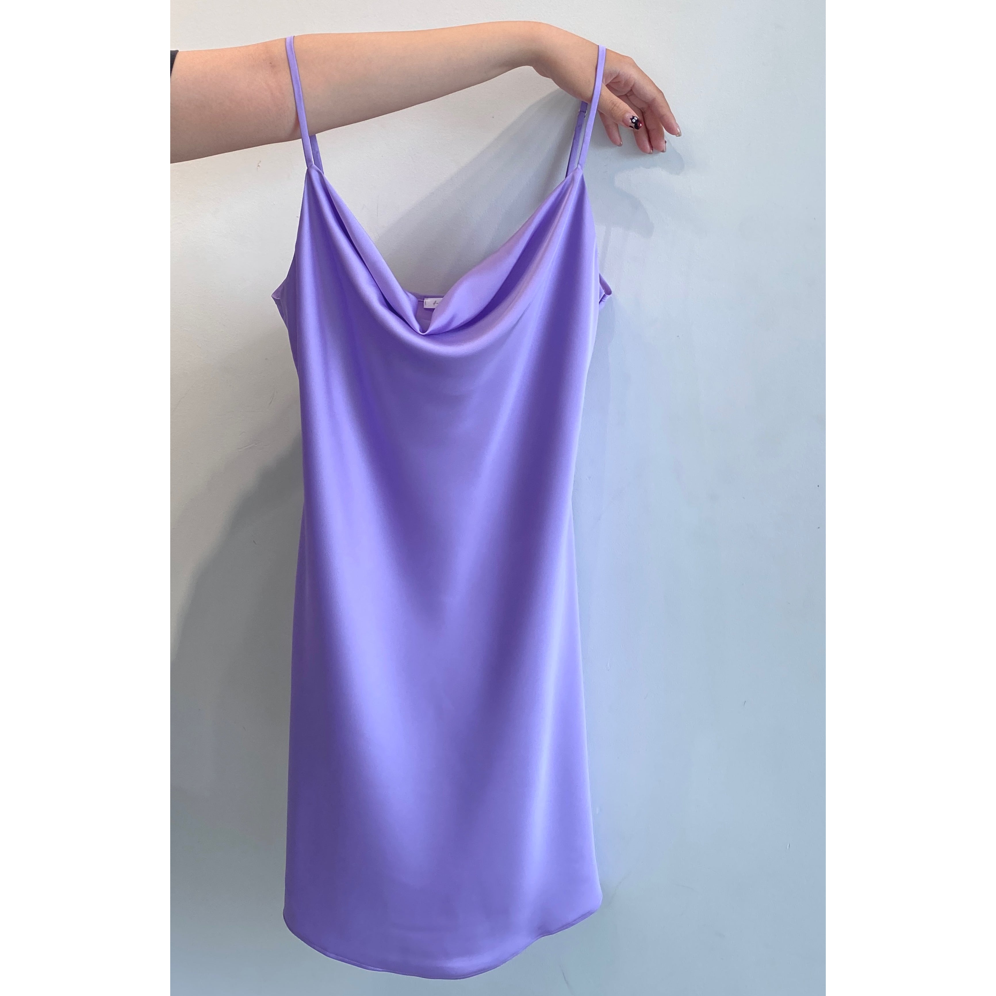 Cowl Neck Slip Dress Silky Sleepwear Cami Nightgown for Women | Mini Mirabel