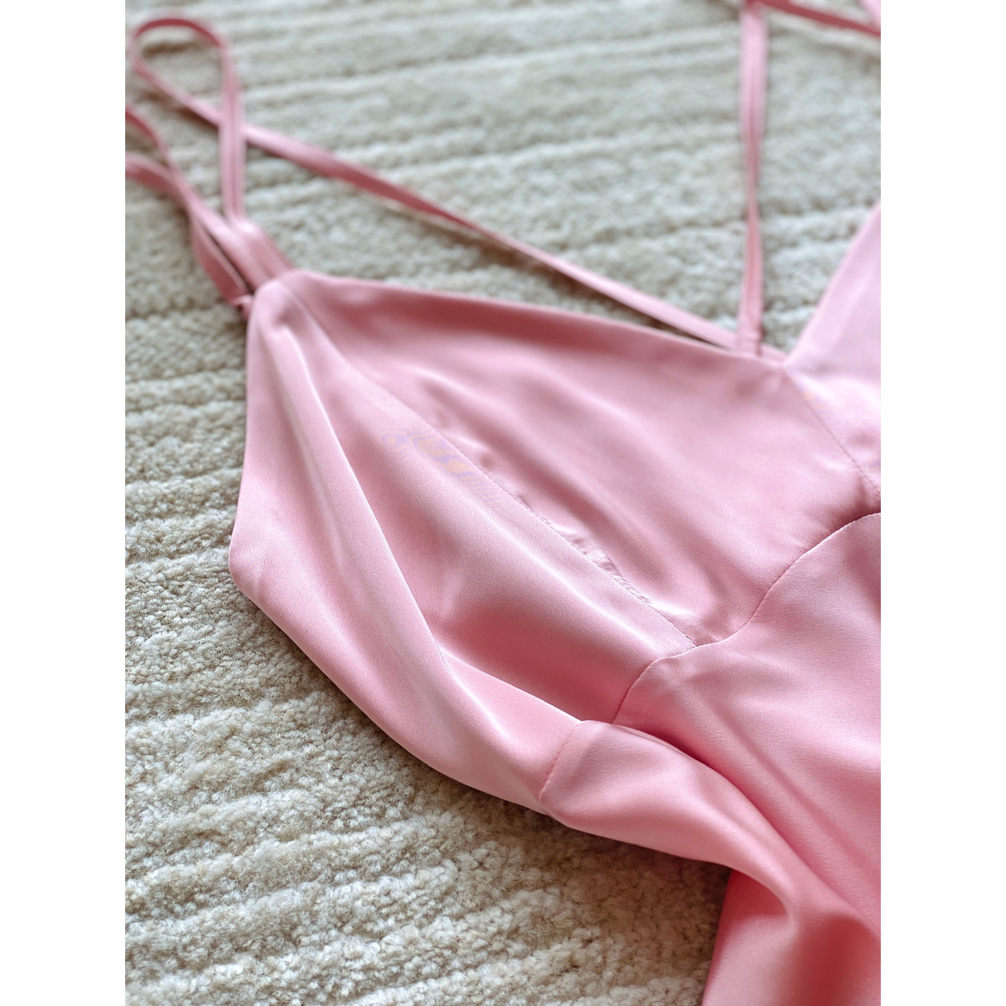 Satin Backless Slip Dress Sexy Sleepwear & Nightwear For Women Kevacup2