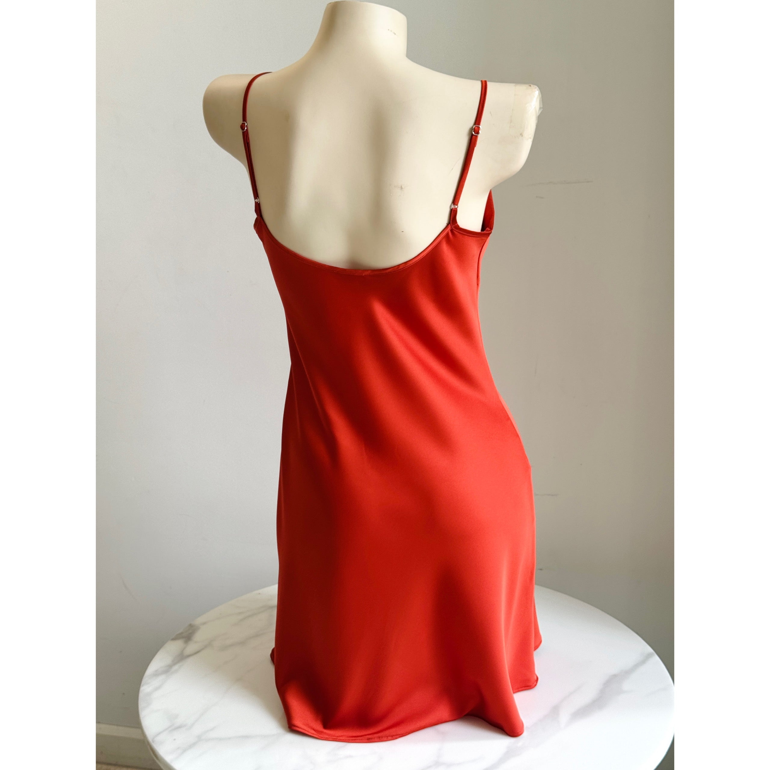 Cowl Neck Slip Dress Silky Sleepwear Cami Nightgown for Women | Mini Mirabel