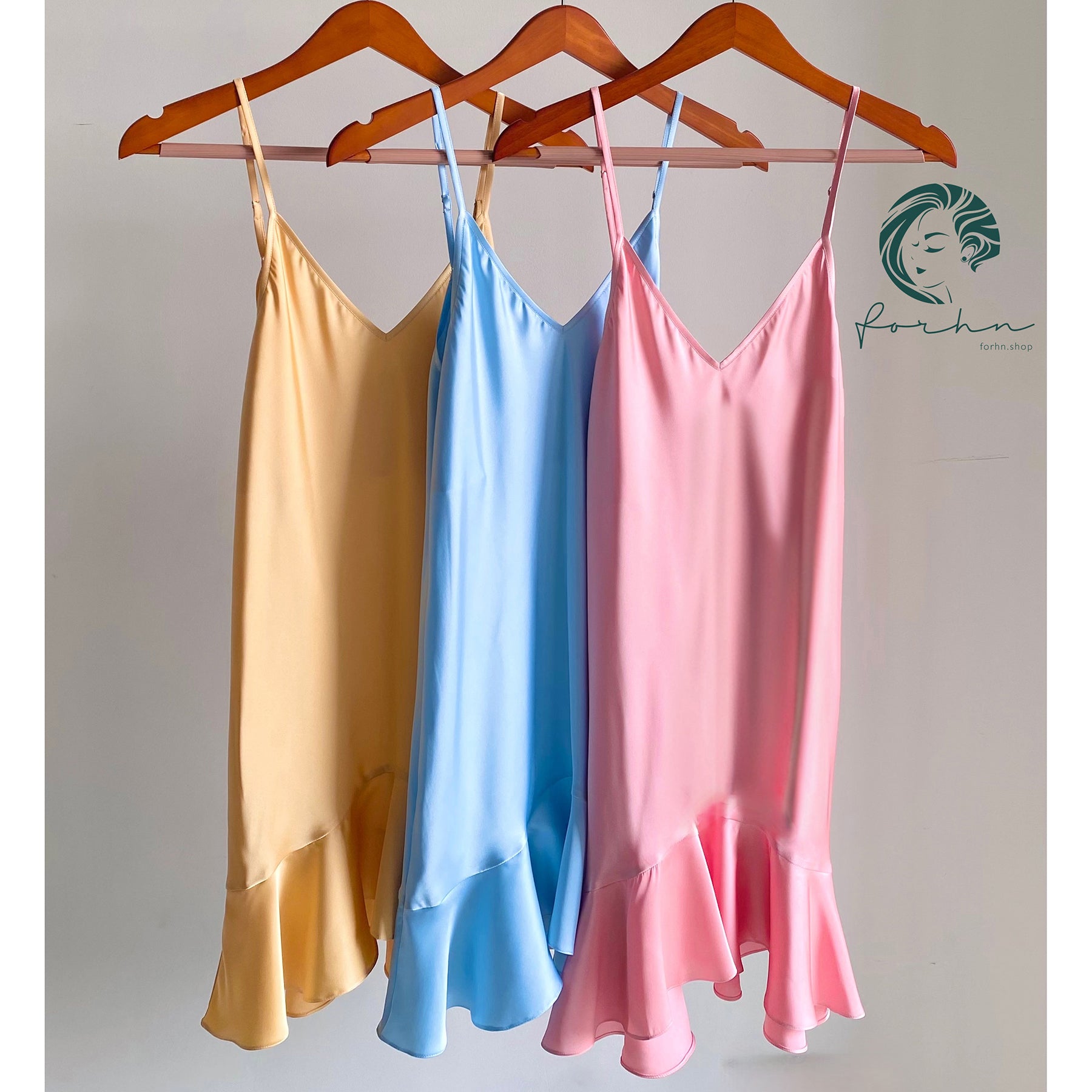 Ami Satin Fishtail Dress, Bridal Nightgown & Elegant Sleepwear