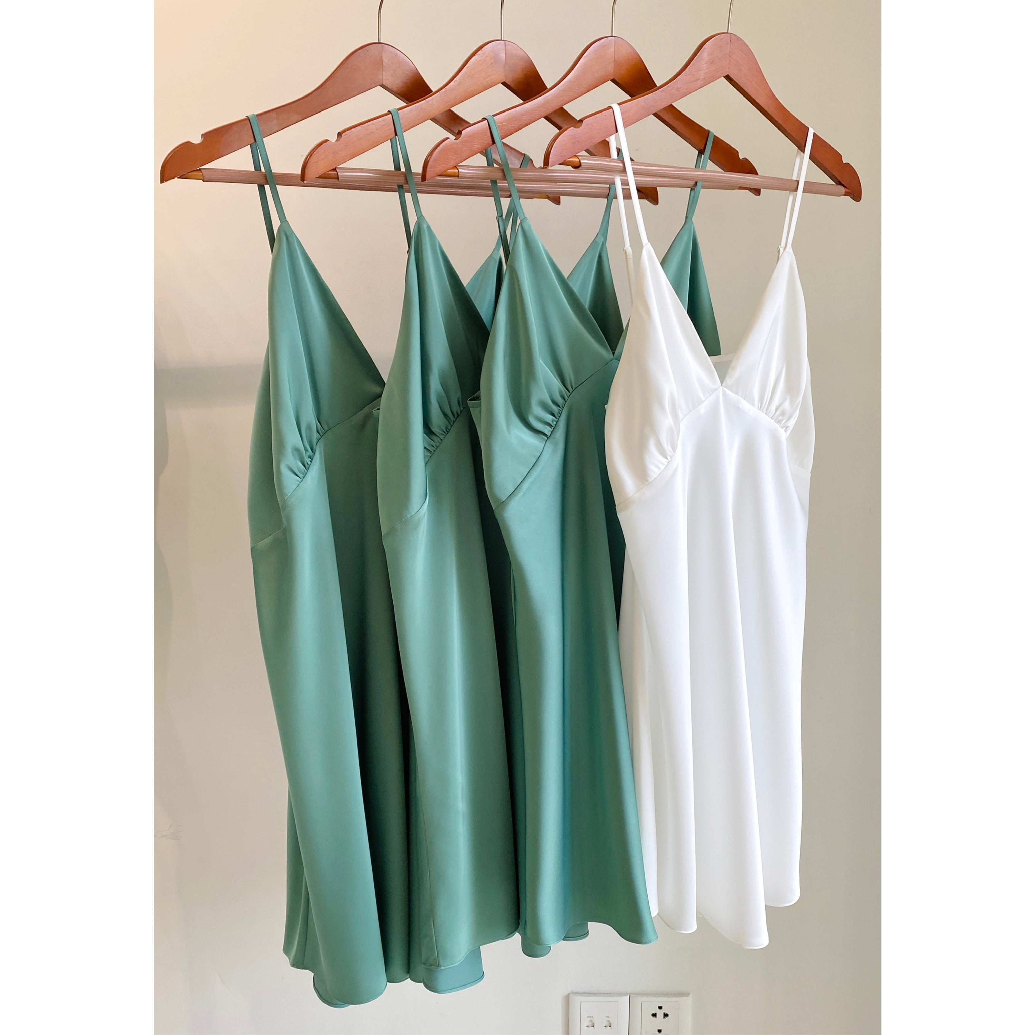 Satin Slip Dress Bridesmaid Nightgown Bridal Party Gifts Kevacup1
