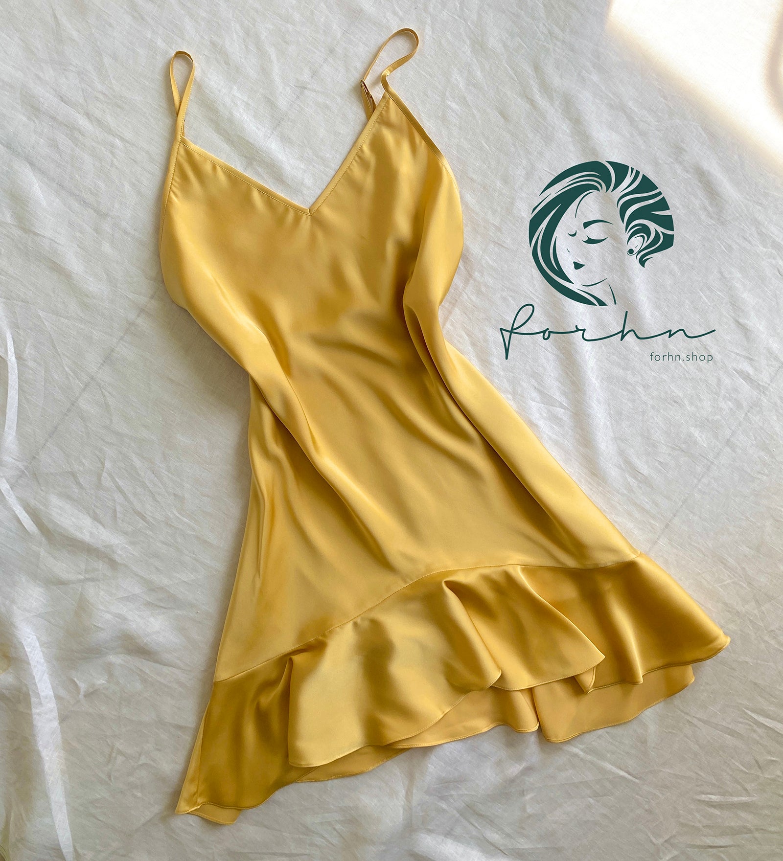 Ami Satin Fishtail Dress, Bridal Nightgown & Elegant Sleepwear