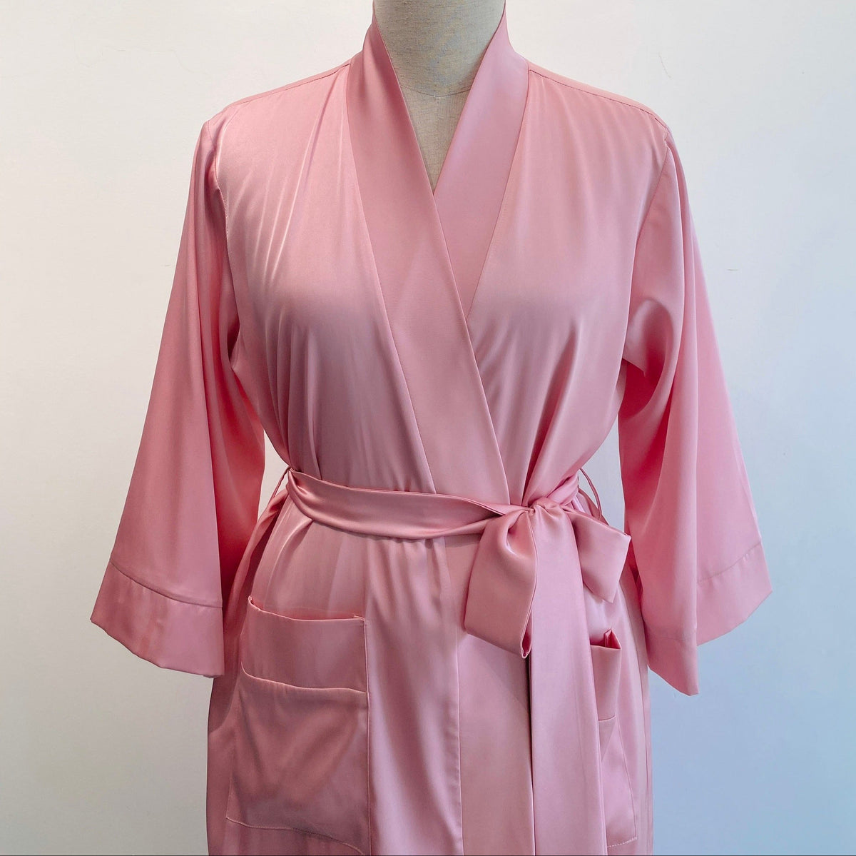 Romantic Satin Slip Dress & Robe  - RobeCup01