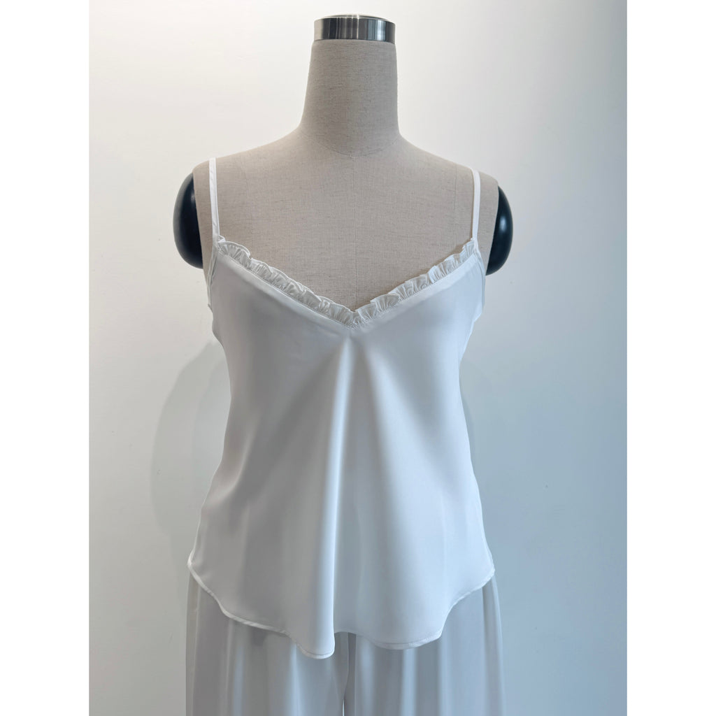 Satin Cami Long Pants Set Women, Bridal Sleepwear, Loungewear Pajama Set MixJulie