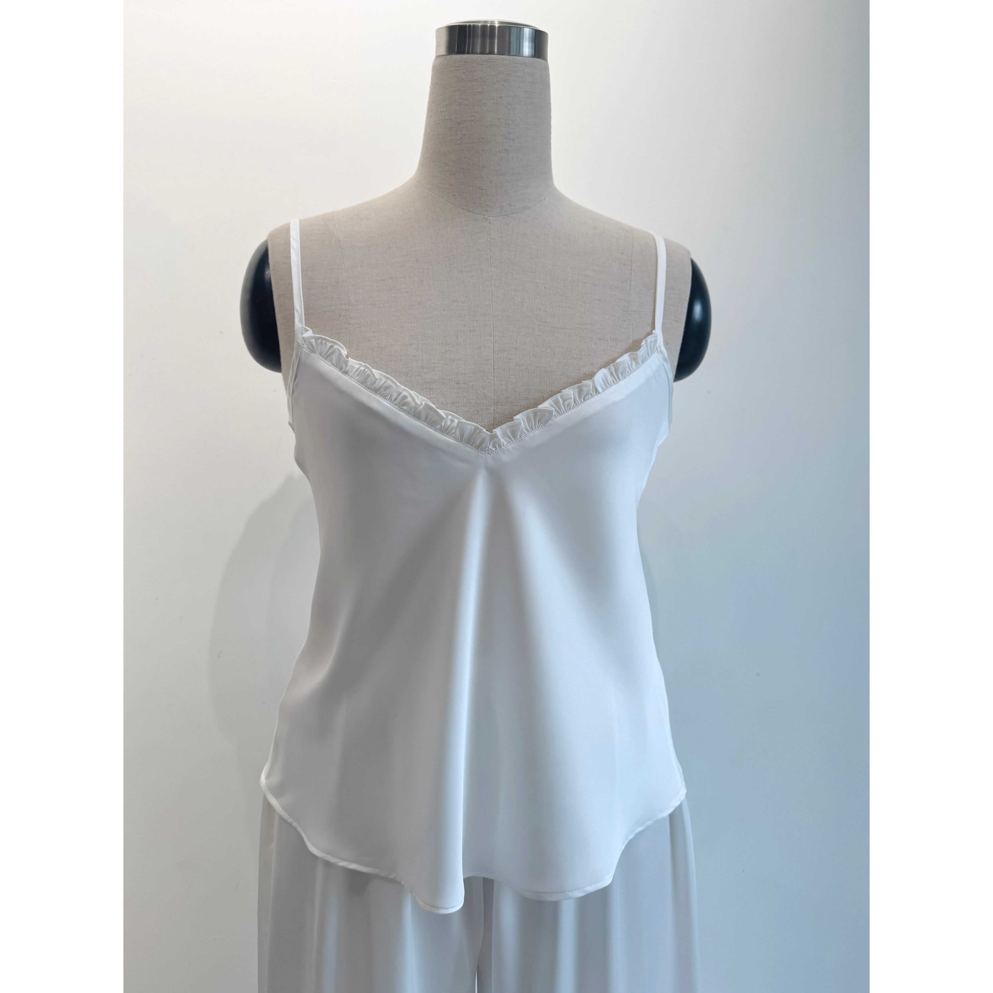 Satin Cami Long Pants Set Women, Bridal Sleepwear, Loungewear Pajama Set MixJulie