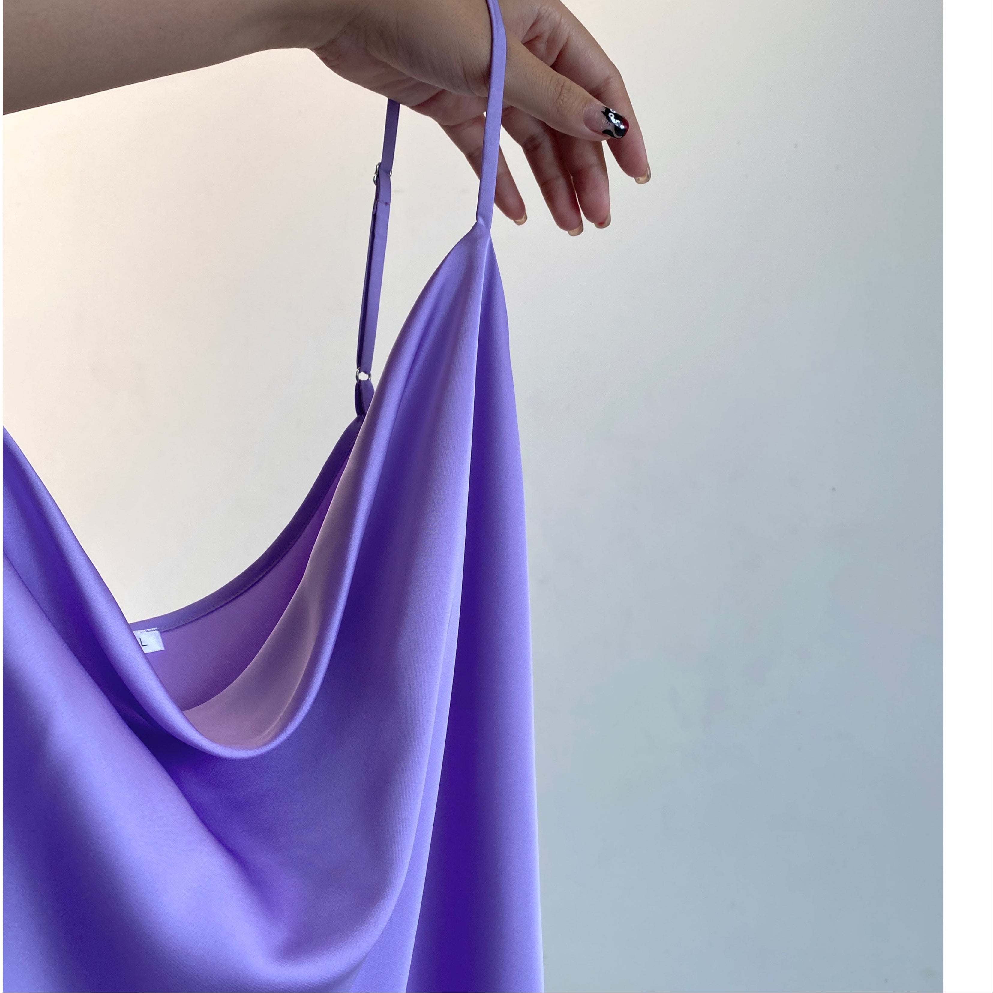 Cowl Neck Slip Dress Silky Sleepwear Cami Nightgown for Women | Mini Mirabel
