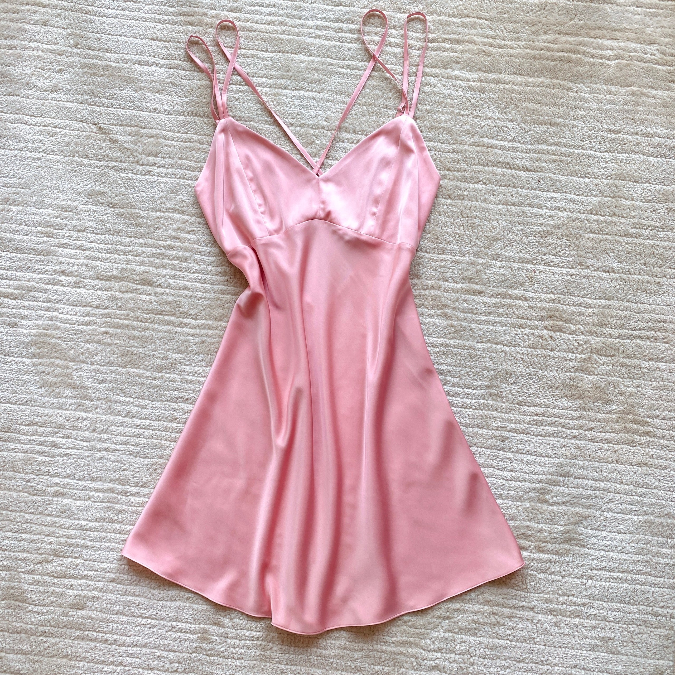 Silky Satin Backless Slip Dress – Open Back Cami Nightgown | CUP2