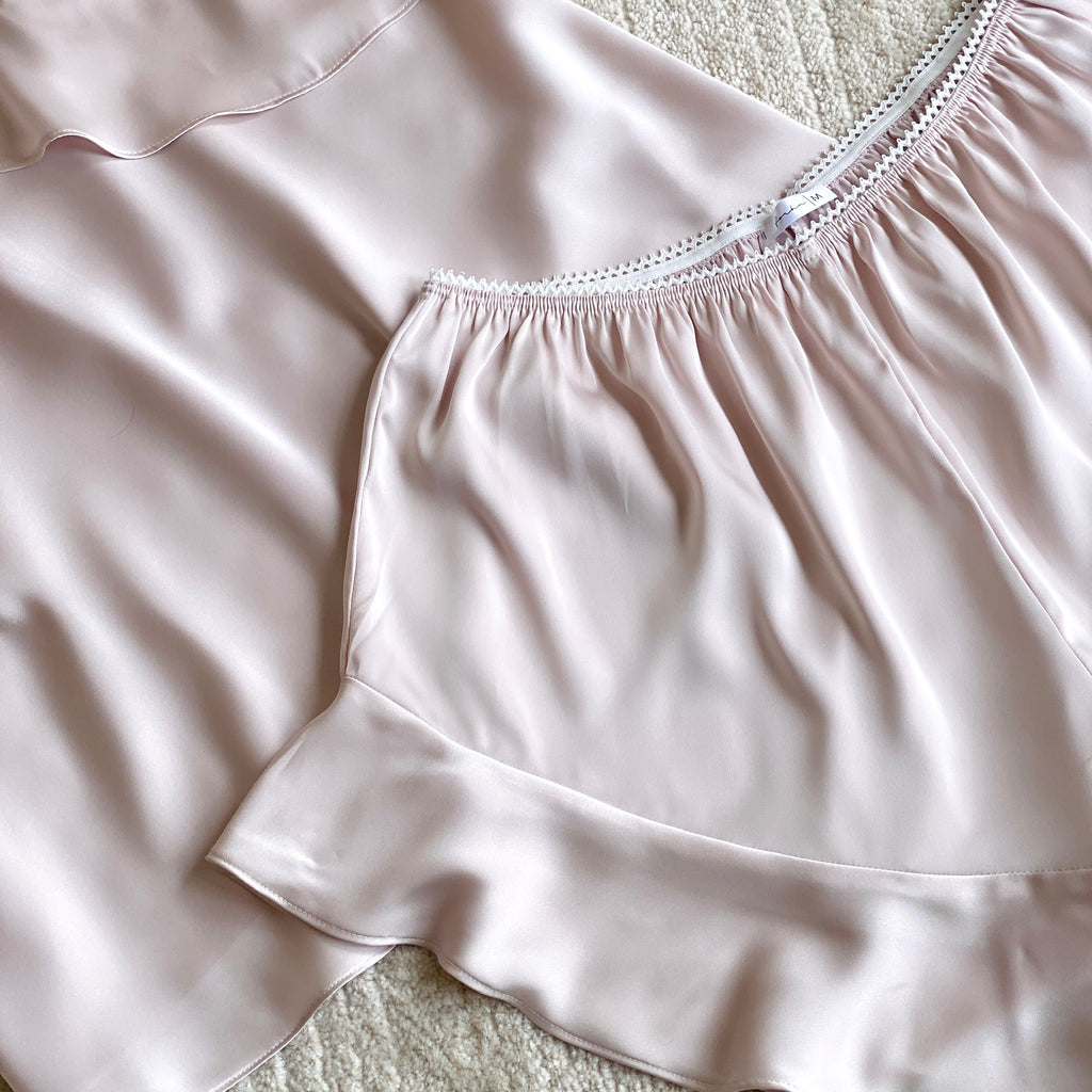 Satin Cami Pajama Set Bridesmaid & Bridal Shower Gift Women's Loungewear KRIS