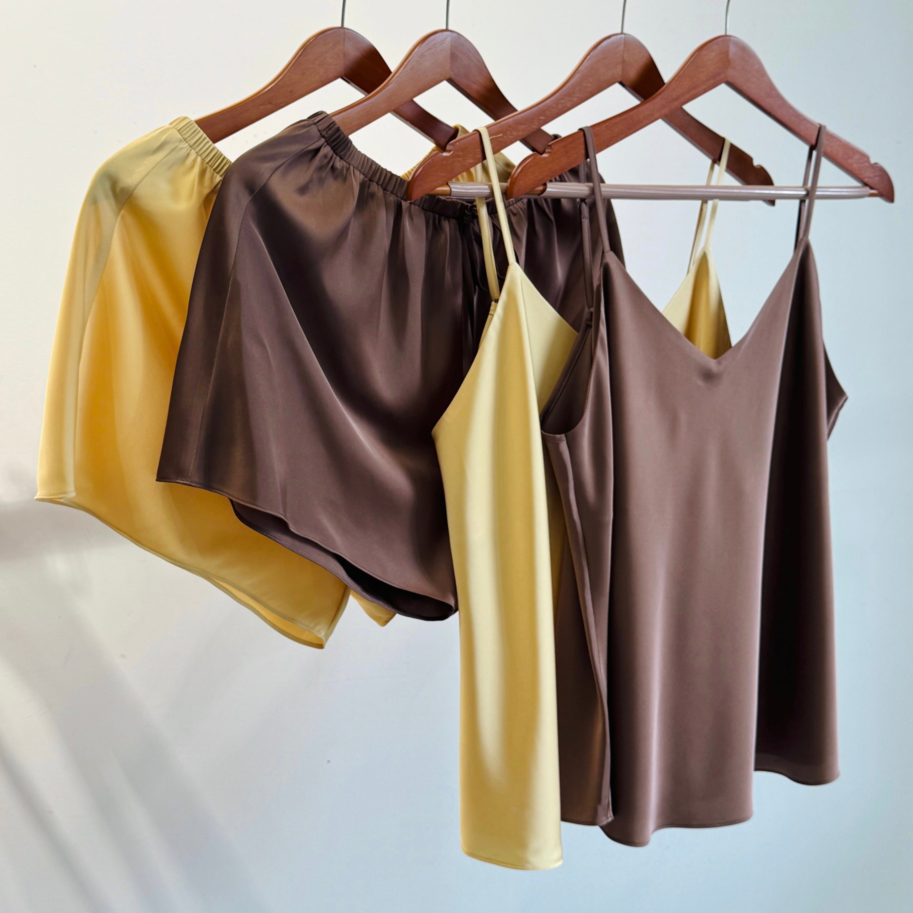 Ednatim Silky Camisole Top or Pajamas Shorts Set