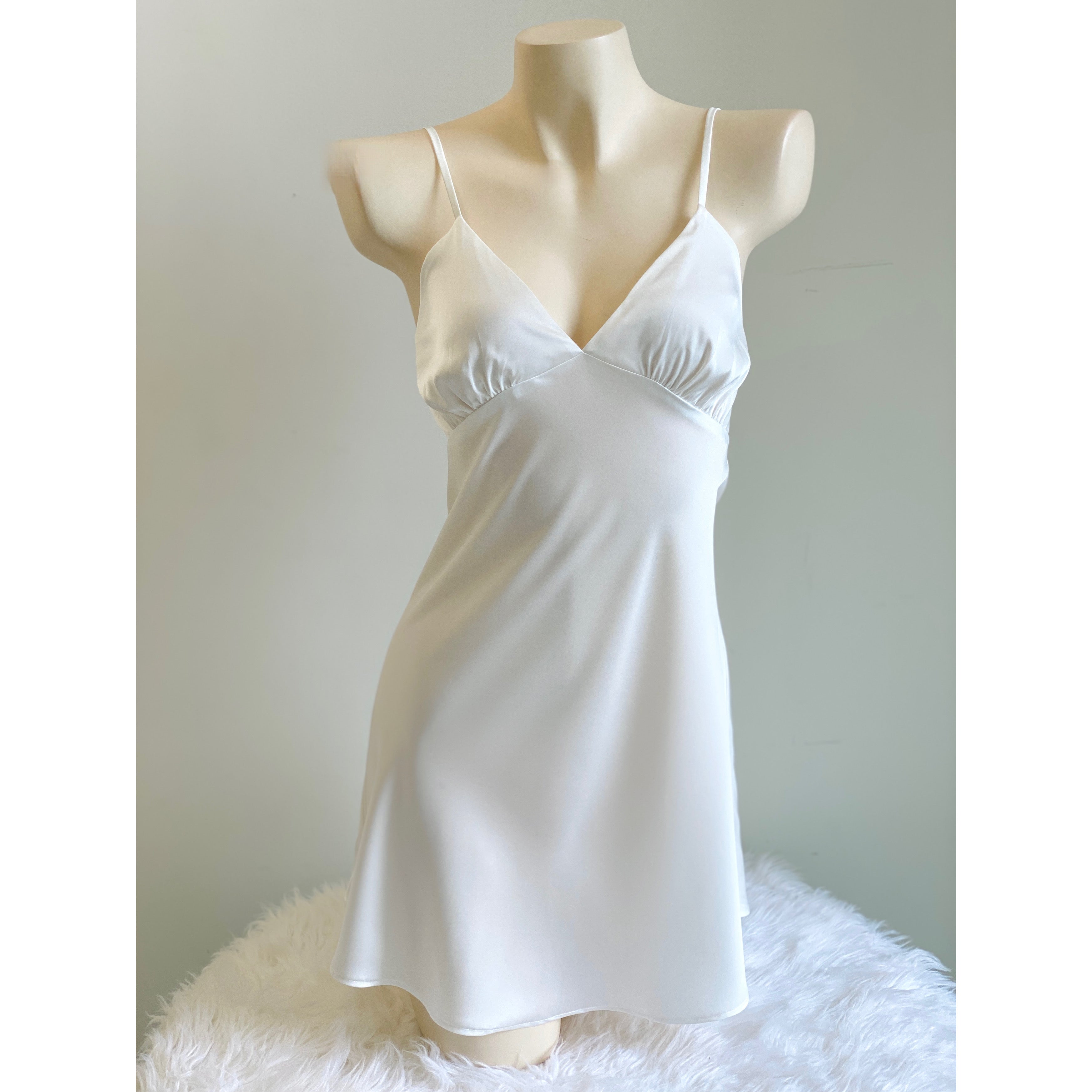 Satin Slip Dress Cami Nightgown Bride Bridesmaid Gift Kevacup1
