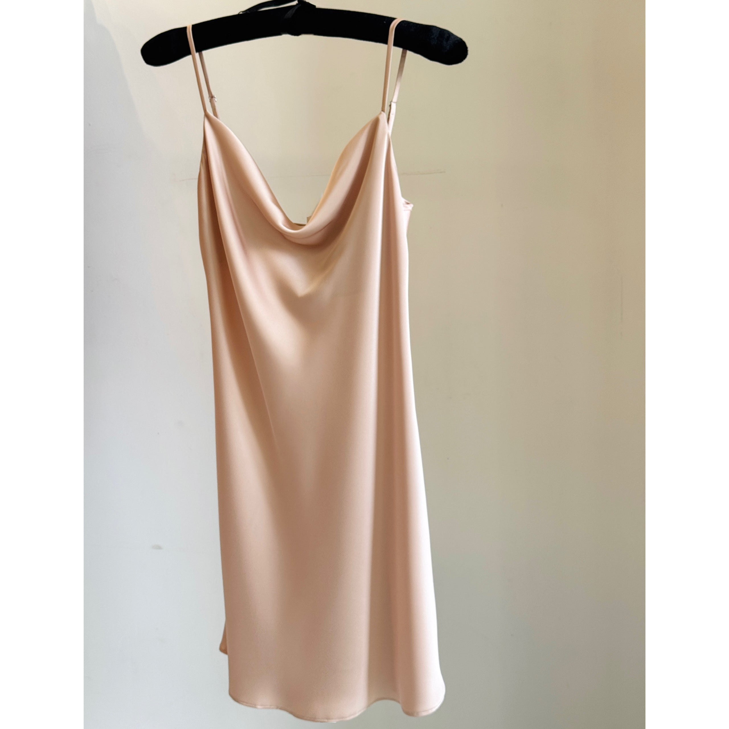 Cowl Neck Slip Dress Silky Sleepwear Cami Nightgown for Women | Mini Mirabel