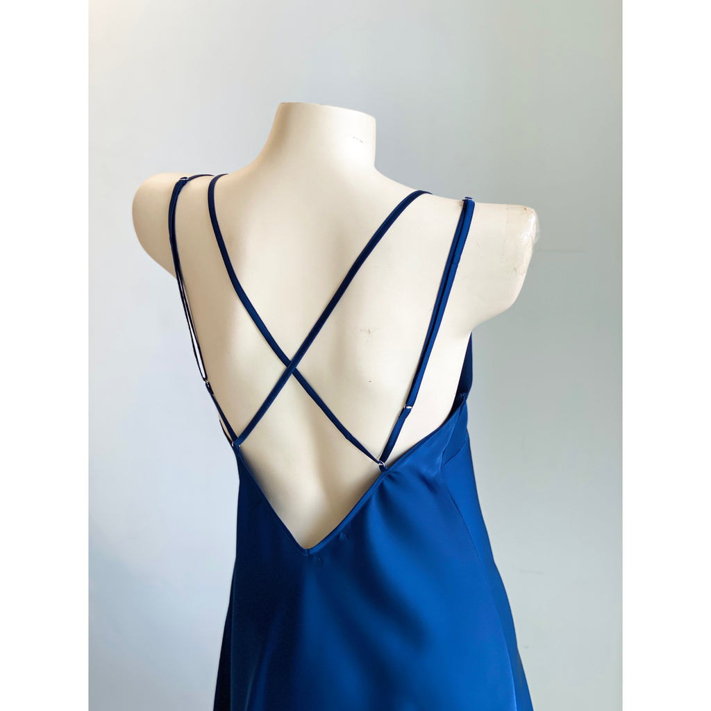 Satin Backless Slip Dress Sexy Sleepwear & Nightwear For Women Kevacup2
