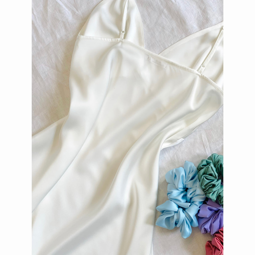 Satin Slip Dress Bridal Nightgown Getting Ready Dress Bridesmaid Gift Kevacup1